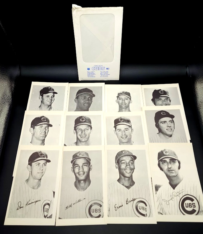 1972 Chicago Cubs B&W Picture Pack 12 Photos Banks Santo Jenkins Original Envelo 1972 Chicago Cubs B&W Picture Pack 12 Photos Banks Santo Jenkins Original Envelo