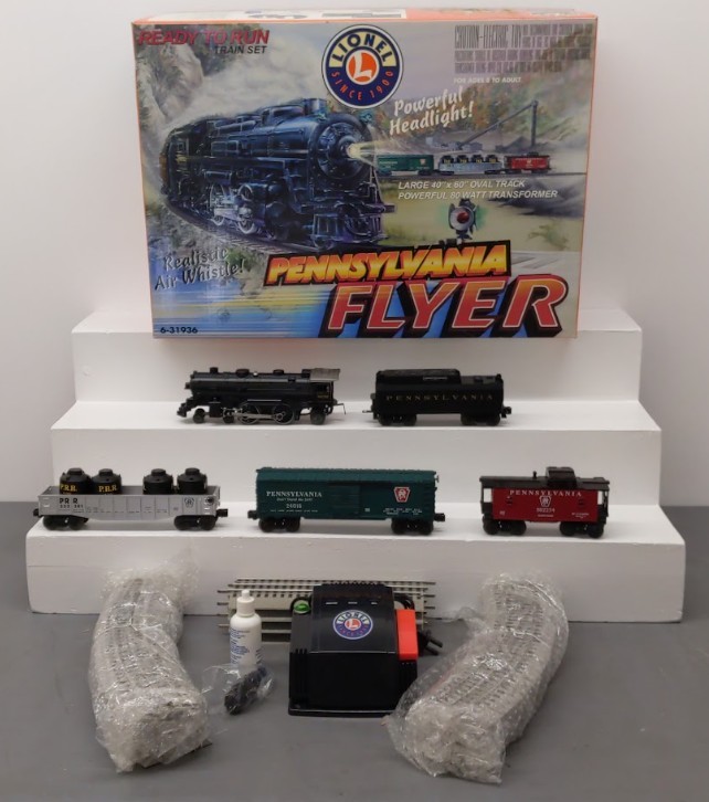 Lionel 6-31936 O Gauge Pennsylvania Flyer Steam Train Set EX/Box