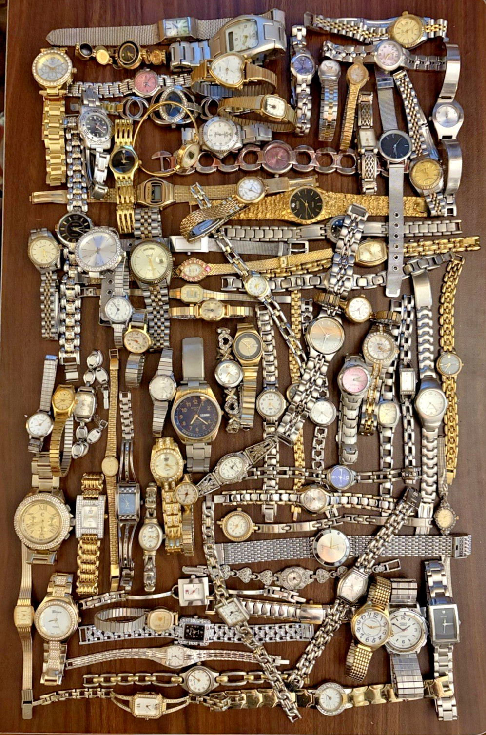 HUGE Lot 80 Vintage Now Used Watches few run GoldSilver Tone Gruen SEIKO Pulsar+ HUGE Lot 80 Vintage Now Used Watches few run GoldSilver Tone Gruen SEIKO Pulsar+