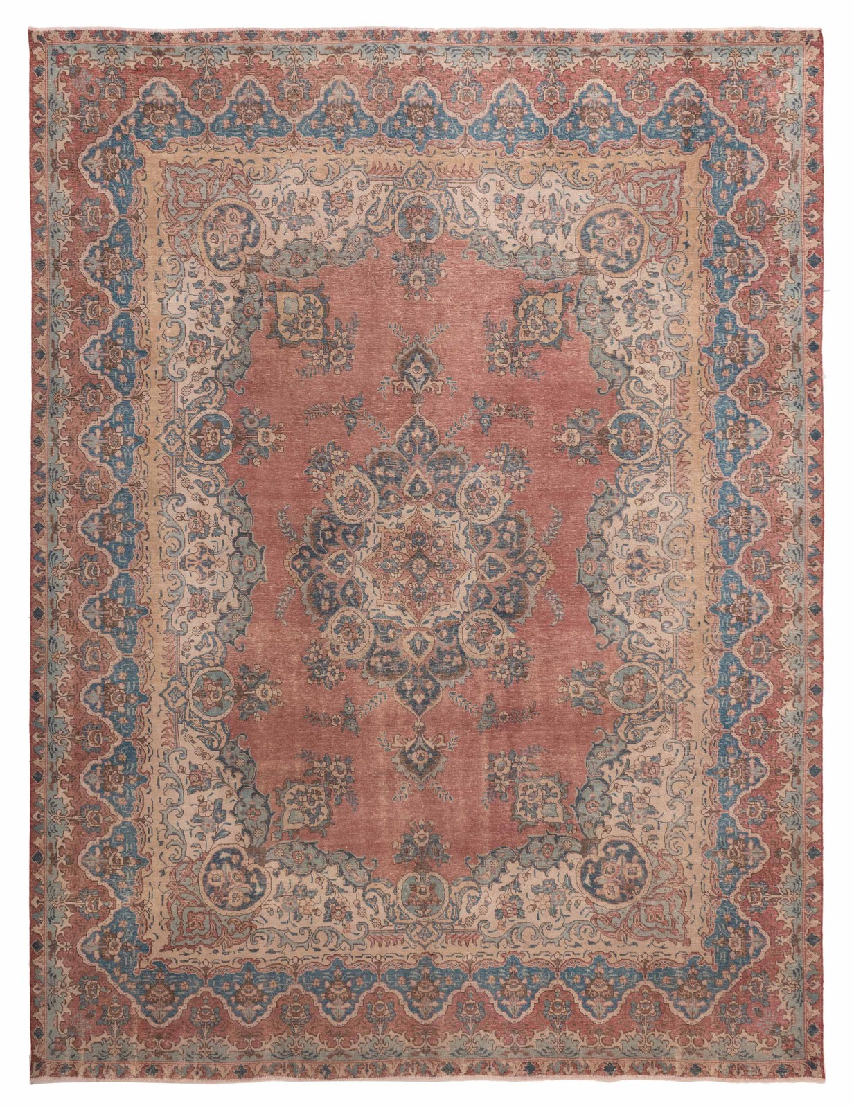Vintage Hand-Knotted Area Rug 9\'9\