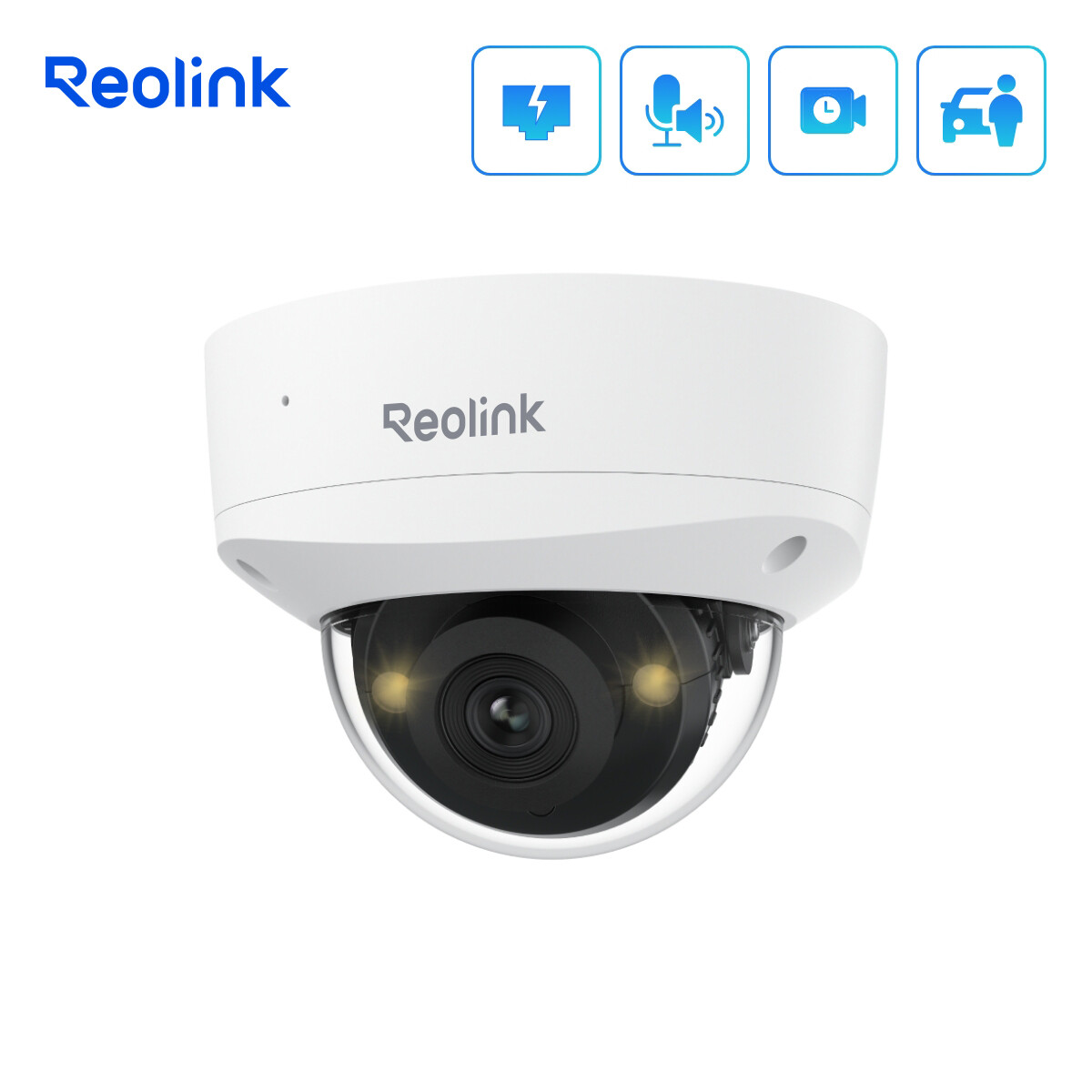 Reolink 4K Spotlight PoE Security Camera 2-Way Audio 125° Wide View RLC-840A