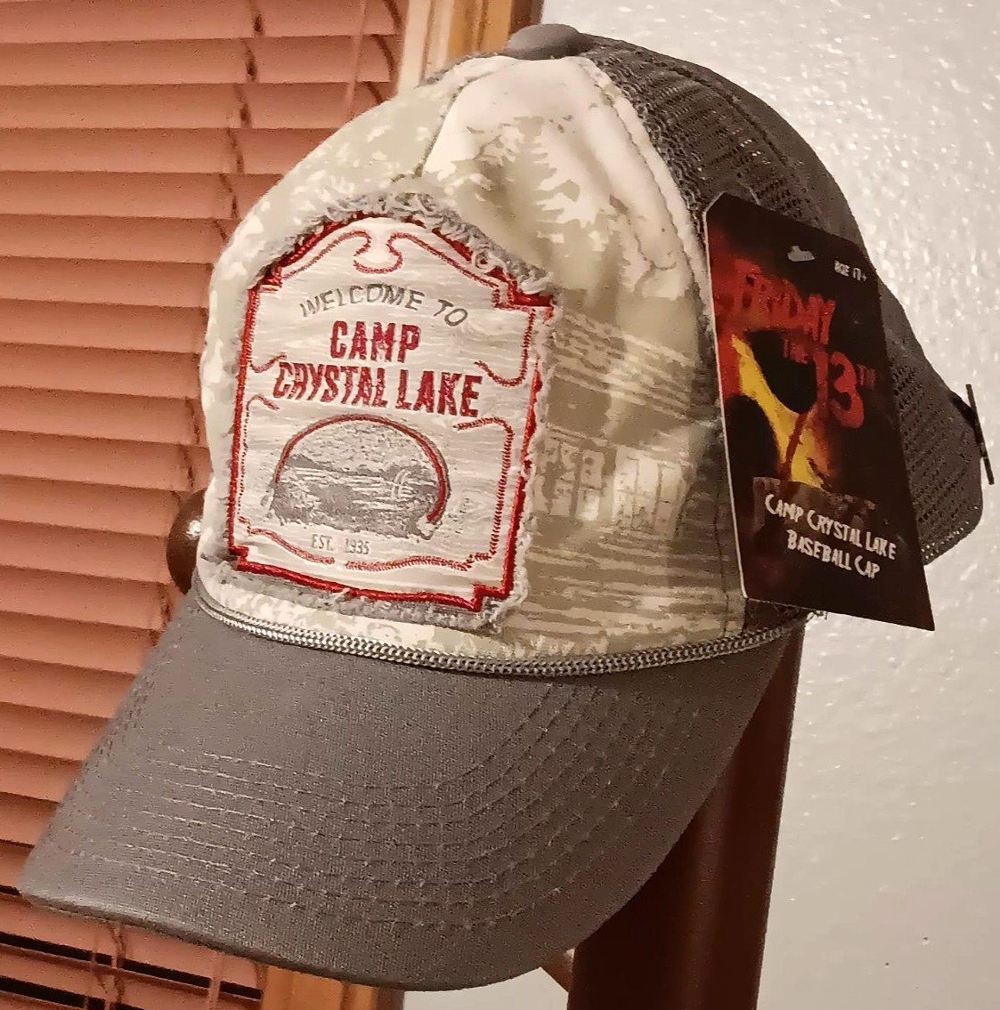 NEW Friday 13th Camp Crystal Lake Jason Lives Snapback Mesh Trucker Cap Hat