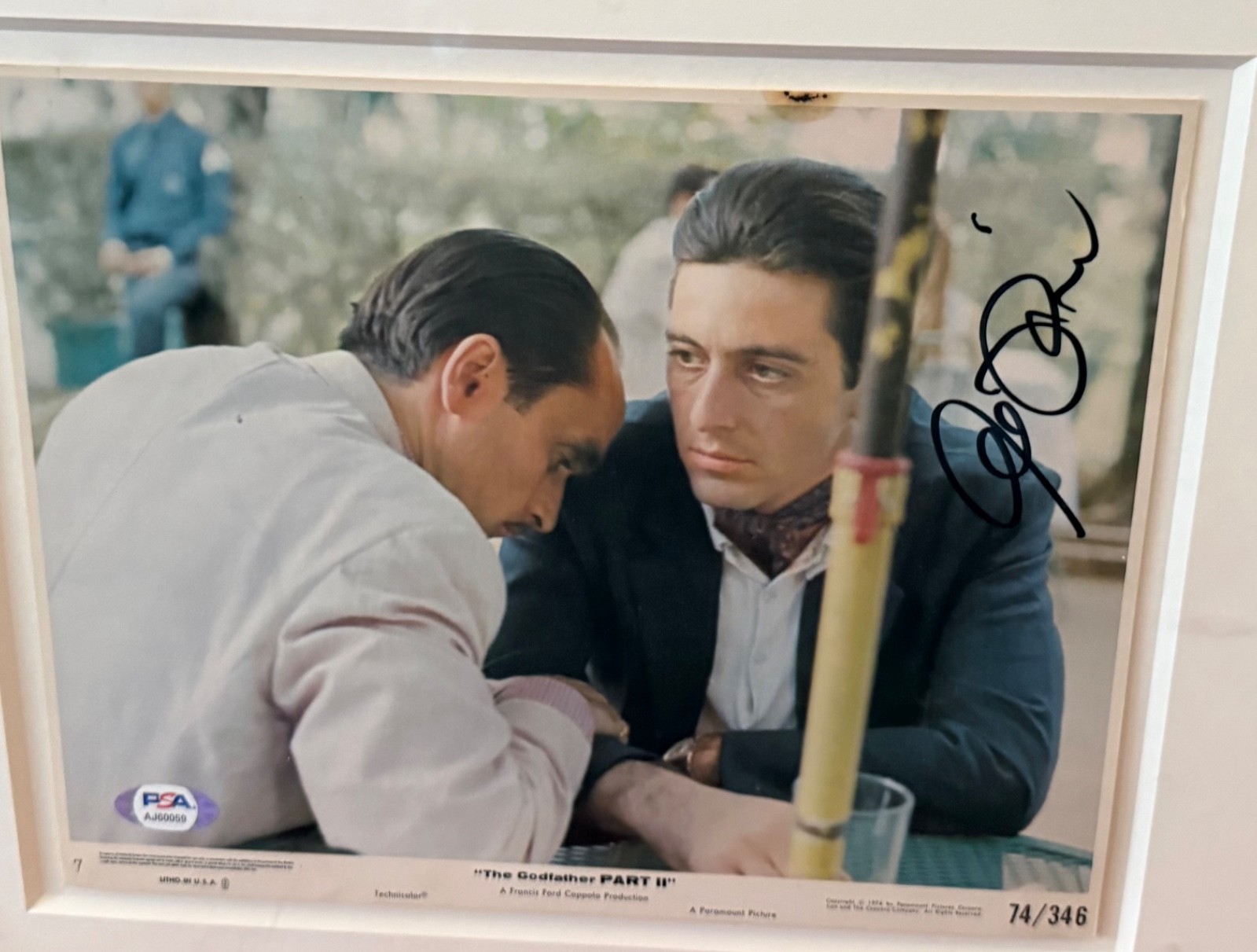 Al Pacino - Godfather 2 -Signed Photo - Michael Corleone with Fredo -PSA-RandR Al Pacino - Godfather 2 -Signed Photo - Michael Corleone with Fredo -PSA-RandR