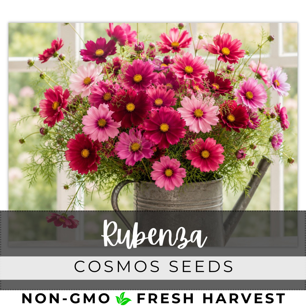 Cosmos Seeds 100+ Seeds - Rubenza - Flower Seeds, Annual Seeds, Bulk