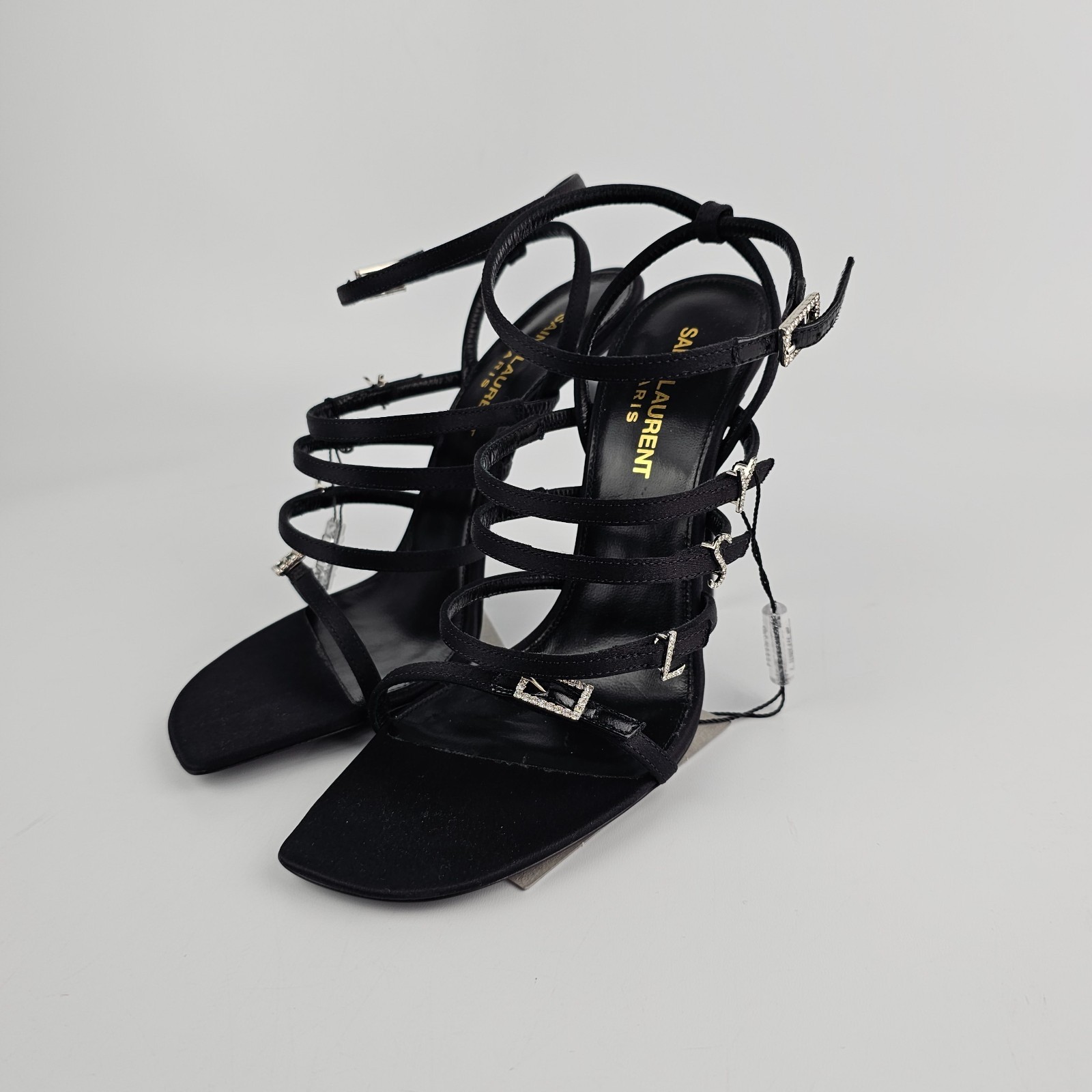 SAINT LAURENT Jerry Black 110mm Sandals New & Authentic
