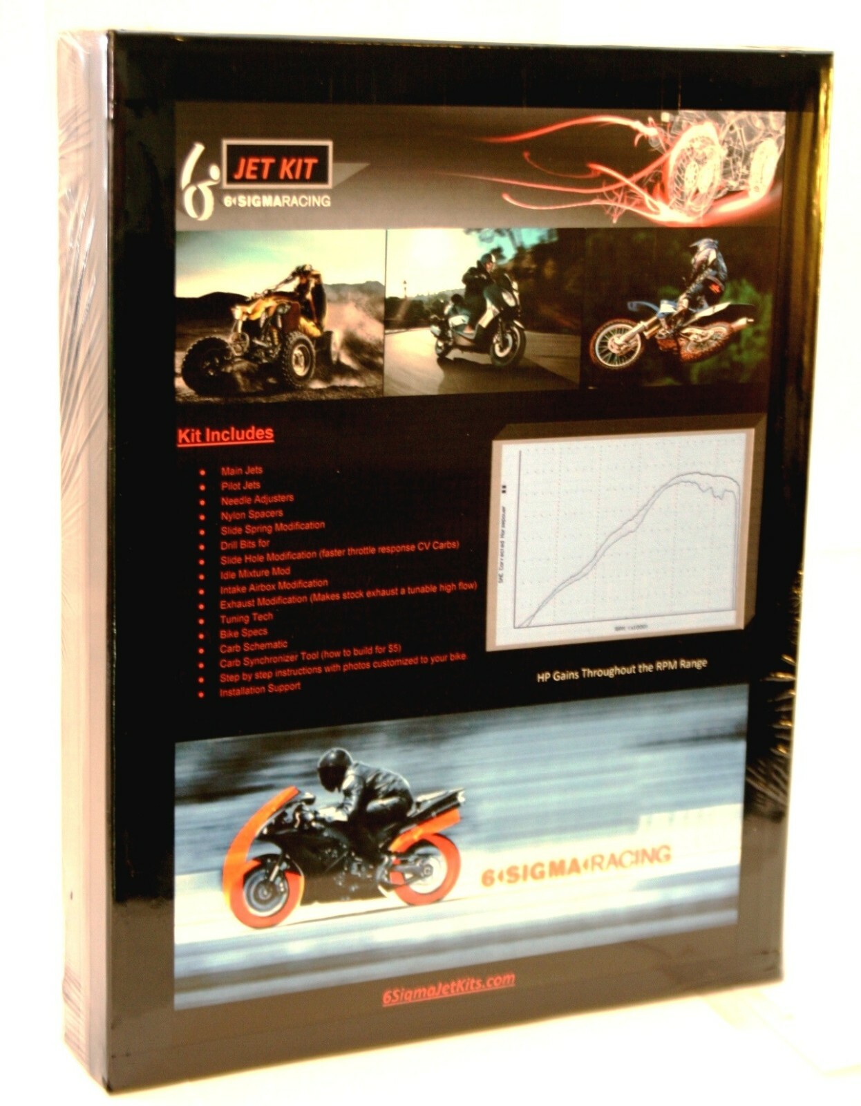 6 Sigma Jet Kit YZF R6 Yamaha YZFR6 2001-2002 Custom Carb Stage 1-2-3