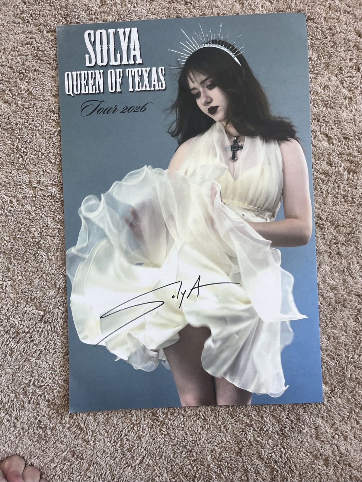 SIGNED Solya Queen of Texas Vip Signed Poster Autographed SIGNED Solya Queen of Texas Vip Signed Poster Autographed