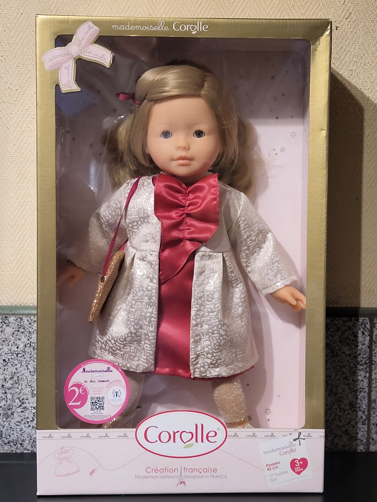 MADEMOISELLE COROLLE DOLL COROLLE BLW49-0 ASTRID 2013 NEW BOX 42 CM PARIS