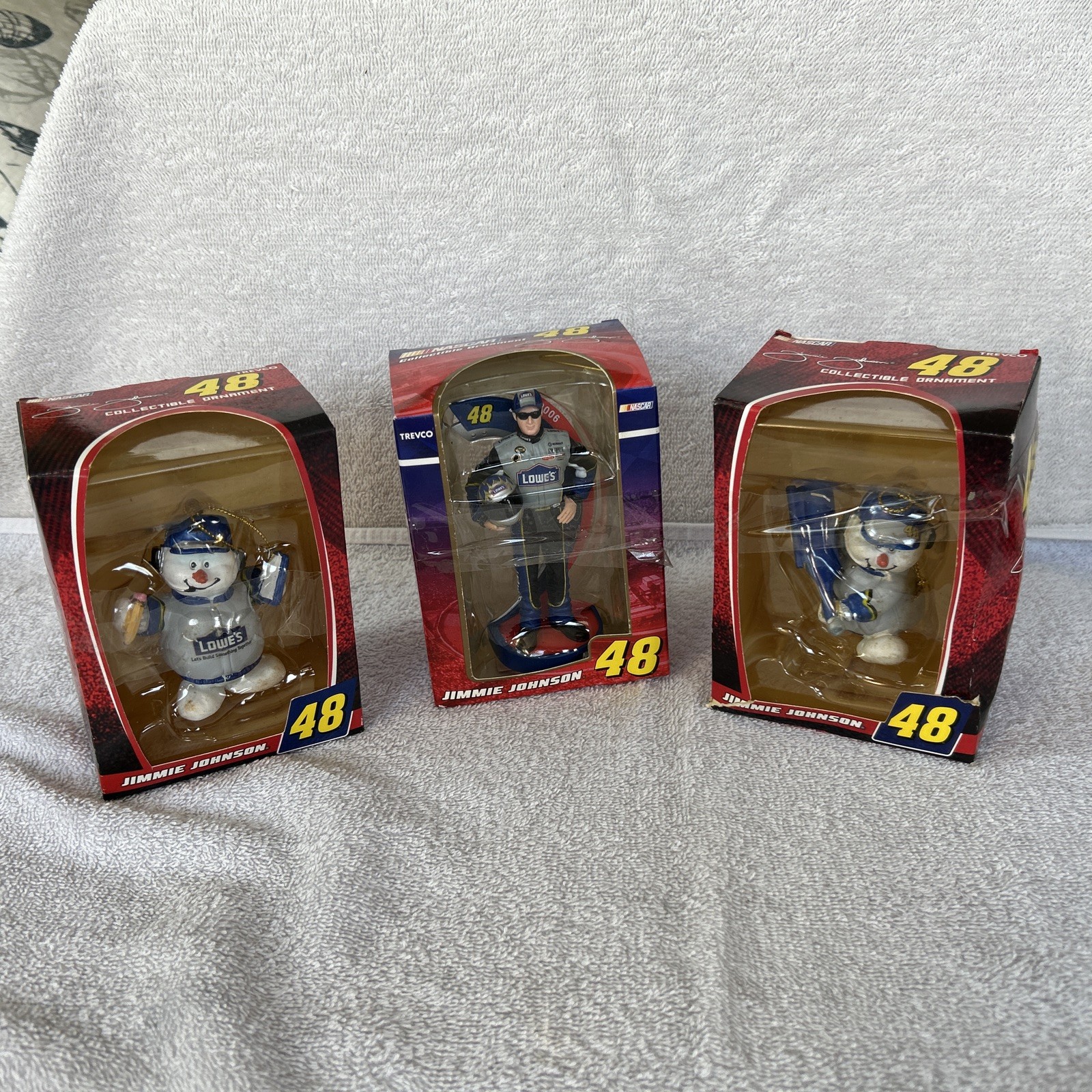 LJimmie Johnson  LOWES LOT OF 3 #48 NASCAR Ornaments 2007