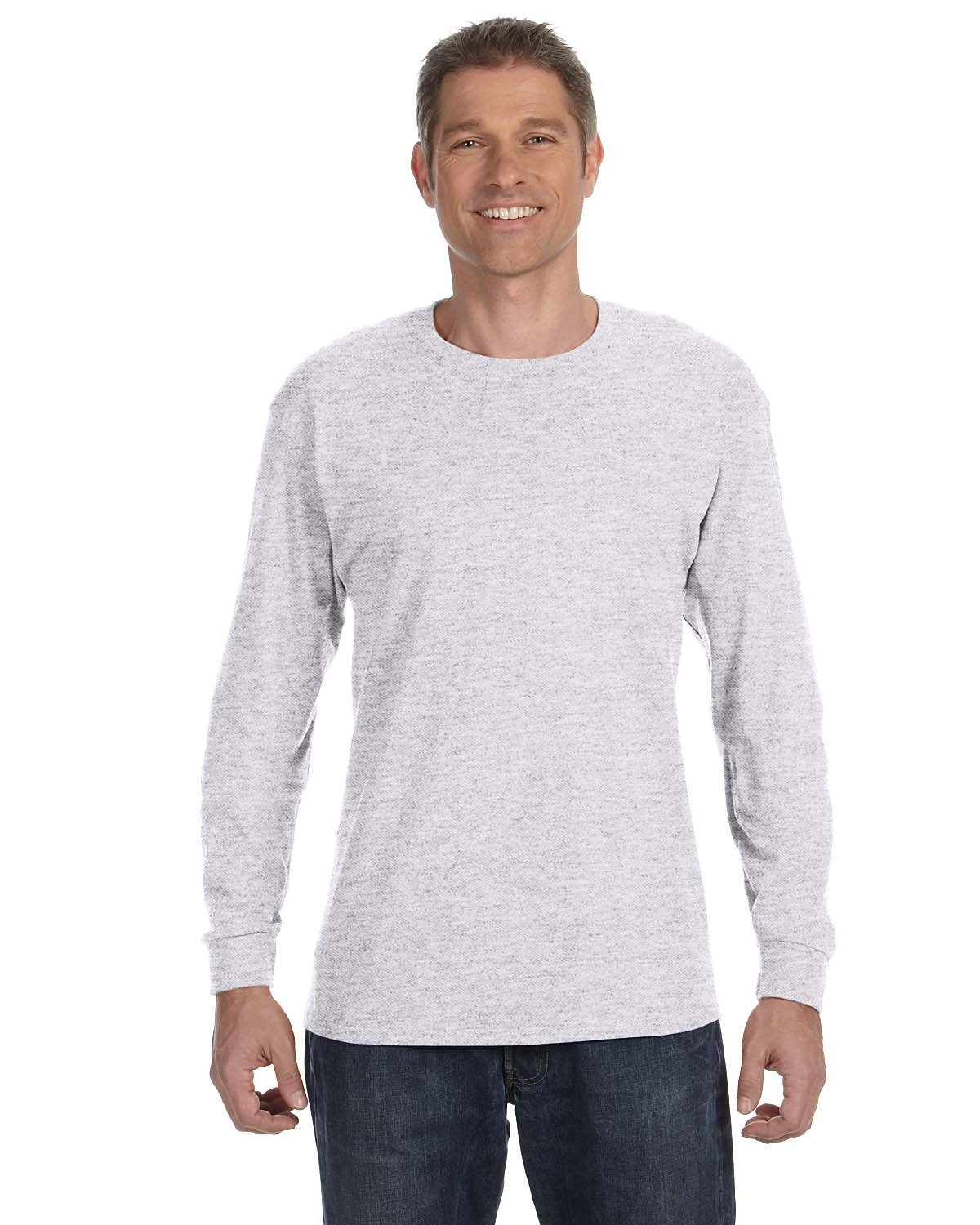 Gildan Men\'s Heavy Cotton Preshrunk T Shirt Long Sleeve Crew Neck T-Shirt - 5400 Gildan Men\'s Heavy Cotton Preshrunk T Shirt Long Sleeve Crew Neck T-Shirt - 5400