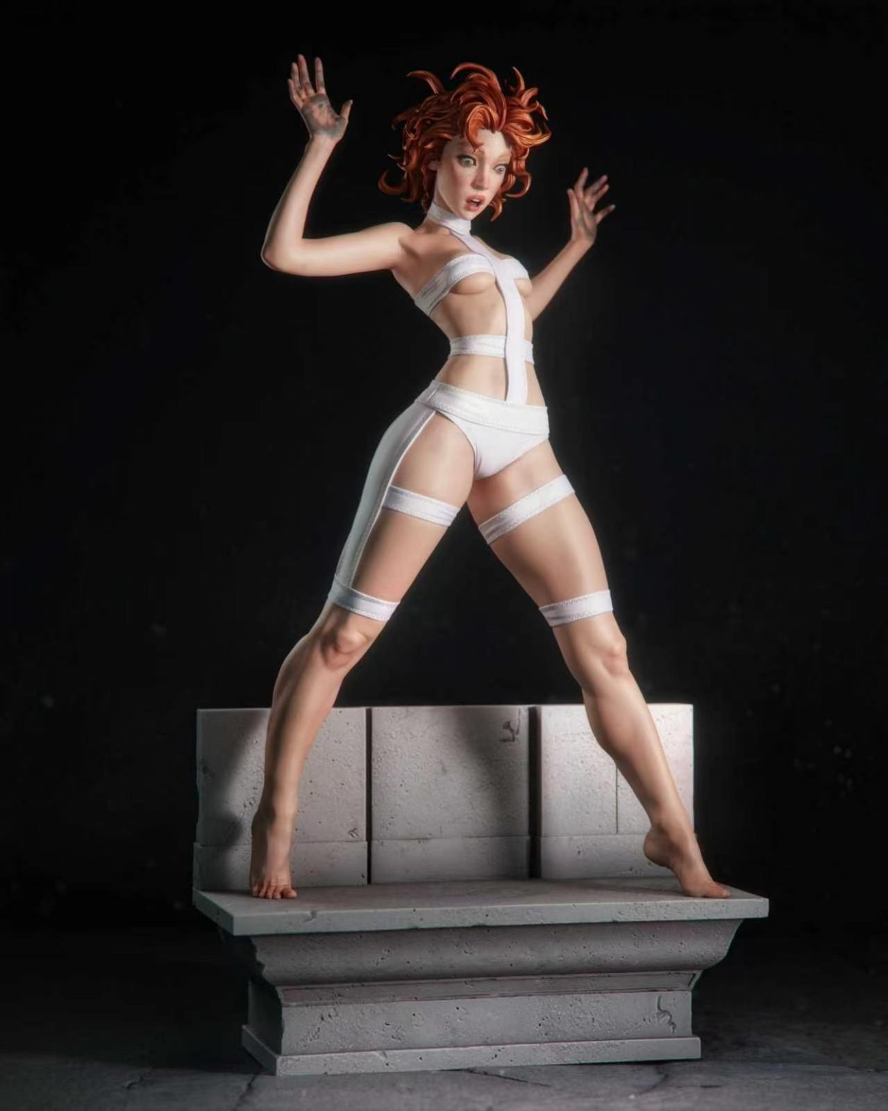 Leeloo 1/24 Scale 75mm Resin Figure Unpainted Unassembled Model Kit