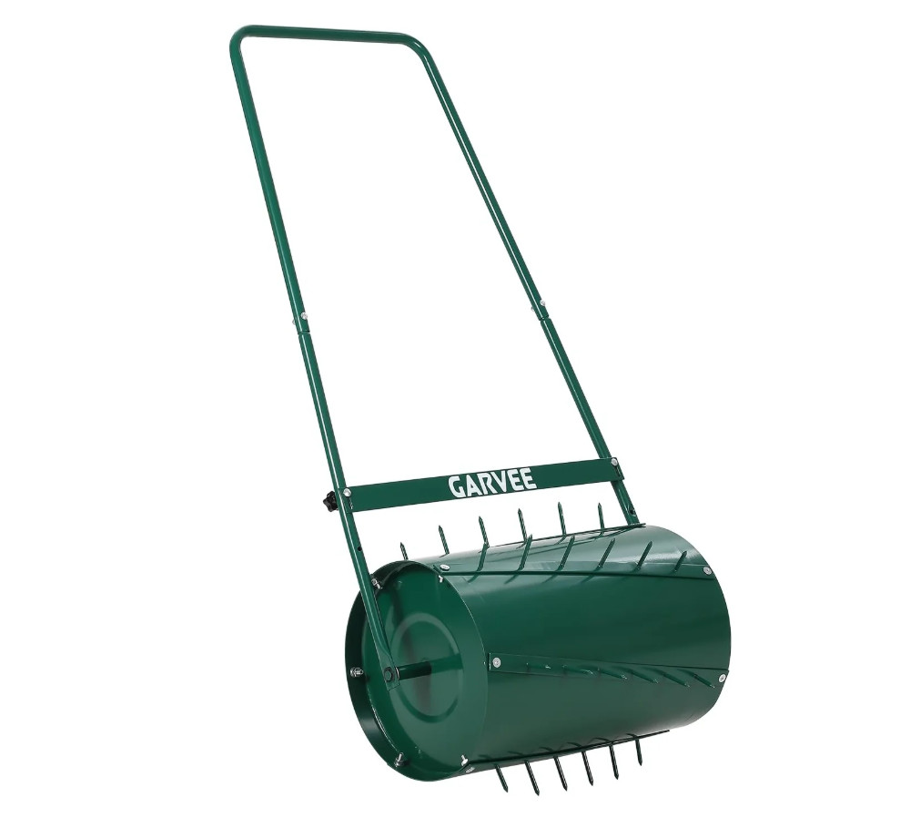 Ga.rvee 23in 2-in-1 Lawn Roller & Spike Aerator 13 Gal Steel Drum Ga.rvee 23in 2-in-1 Lawn Roller & Spike Aerator 13 Gal Steel Drum