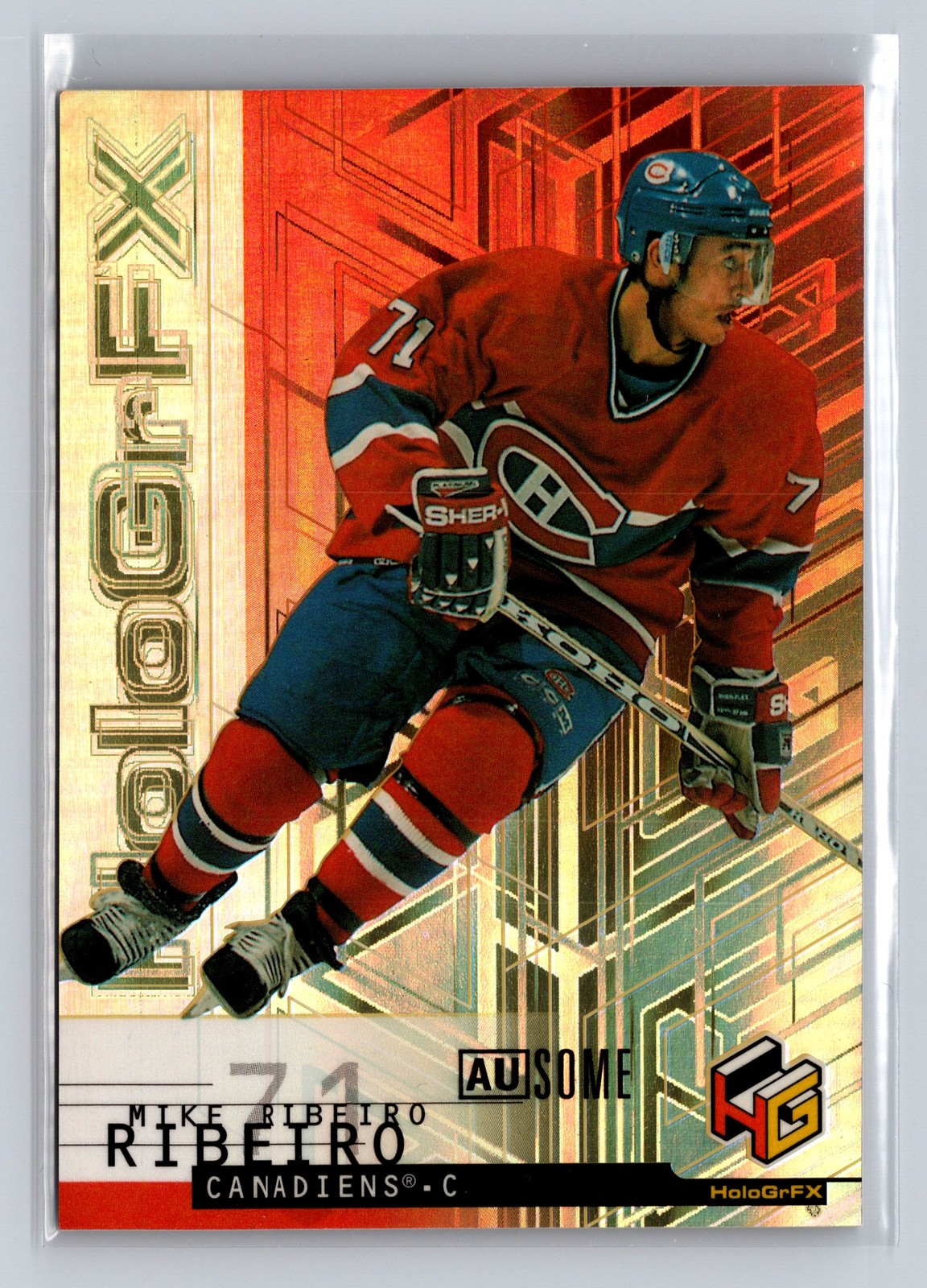 1999-00 Upper Deck HoloGrFX #30 Mike Ribeiro 1999-00 Upper Deck HoloGrFX #30 Mike Ribeiro