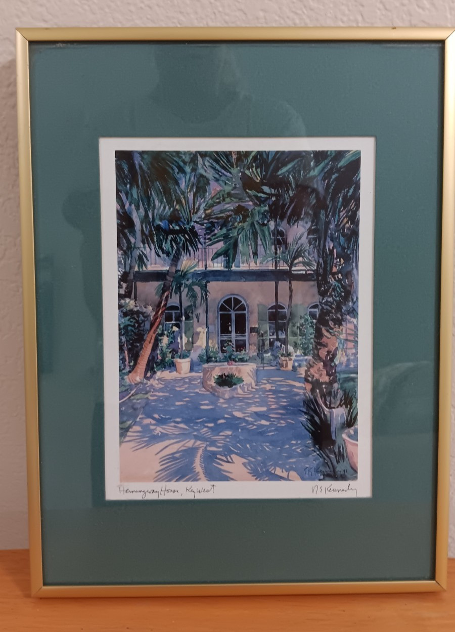 Hemmingway House FL Wall Art Robert S. Kennedy Lithograph Signed 12x9 Hemmingway House FL Wall Art Robert S. Kennedy Lithograph Signed 12x9