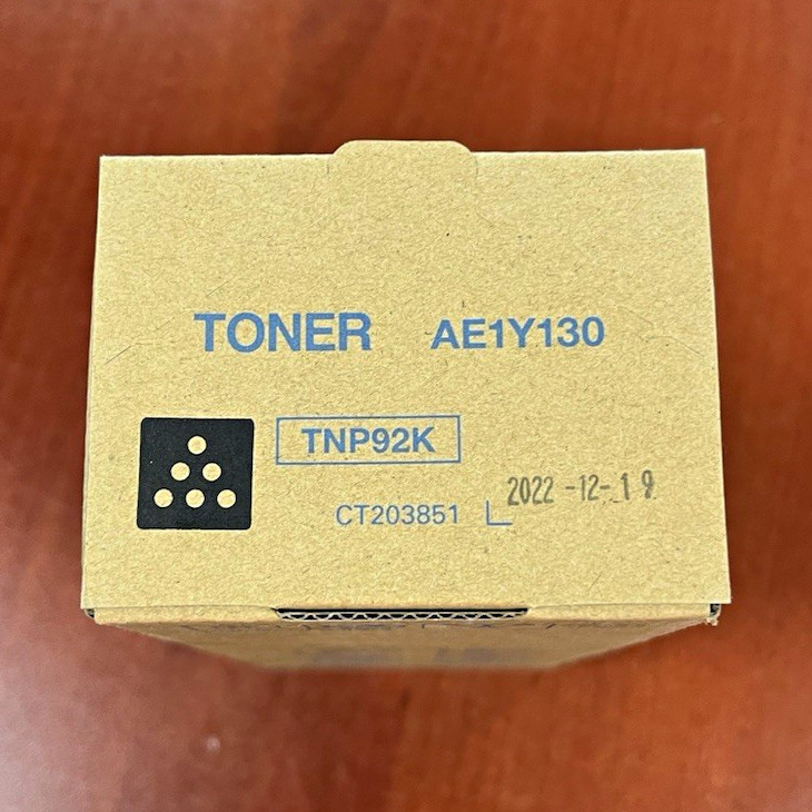 Genuine Konica Minolta TNP92 Toner Set CMYK OEM C3120i AE1Y130 230 330 430 Genuine Konica Minolta TNP92 Toner Set CMYK OEM C3120i AE1Y130 230 330 430