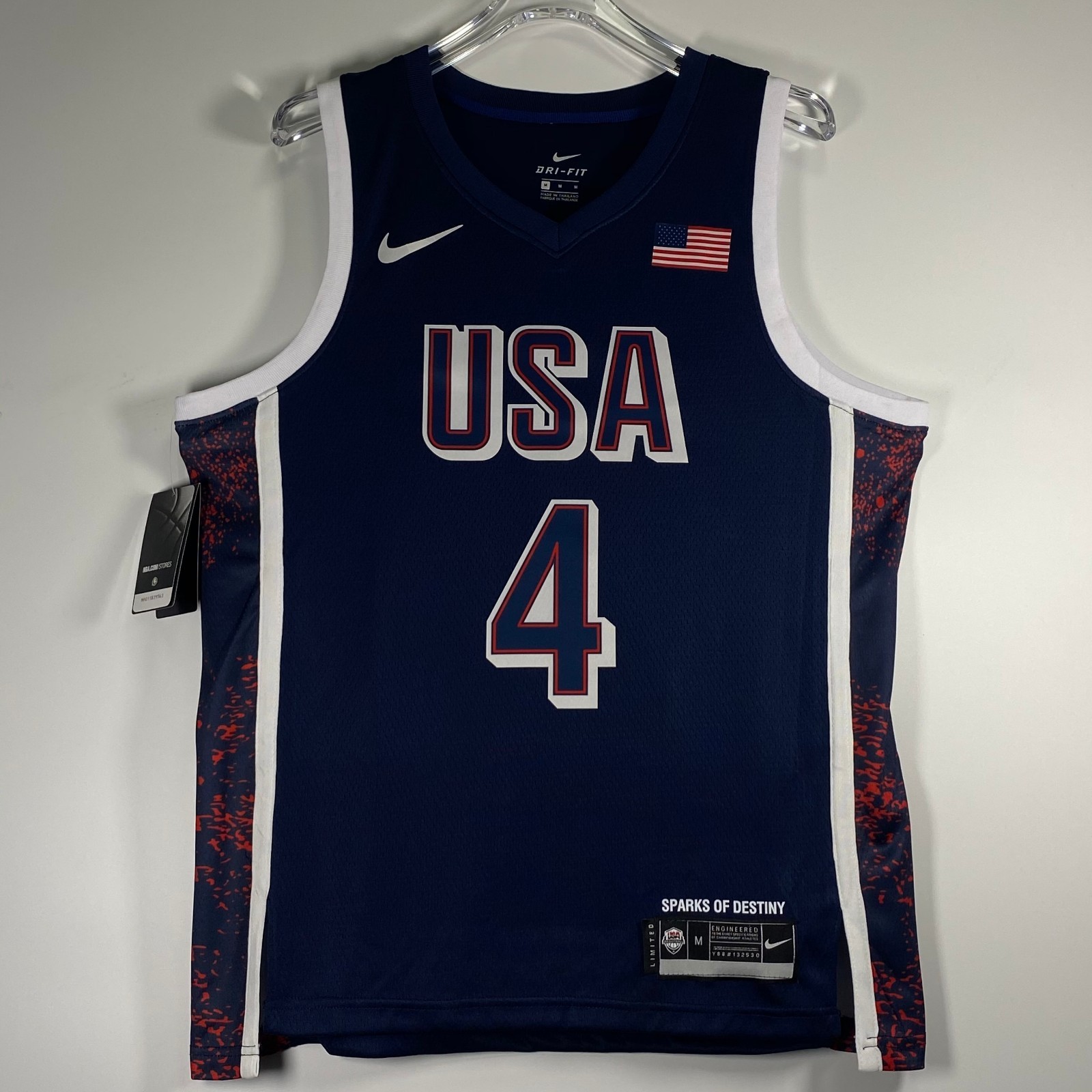 Stephen Curry #4 Blue Brand New Embroidered Stephen Curry #4 Blue Brand New Embroidered