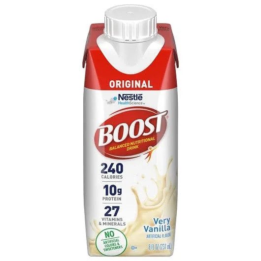 BOOST Original Ready to Drink Very Vanilla Nutritional Shakes 8oz 24 Pack BOOST Original Ready to Drink Very Vanilla Nutritional Shakes 8oz 24 Pack