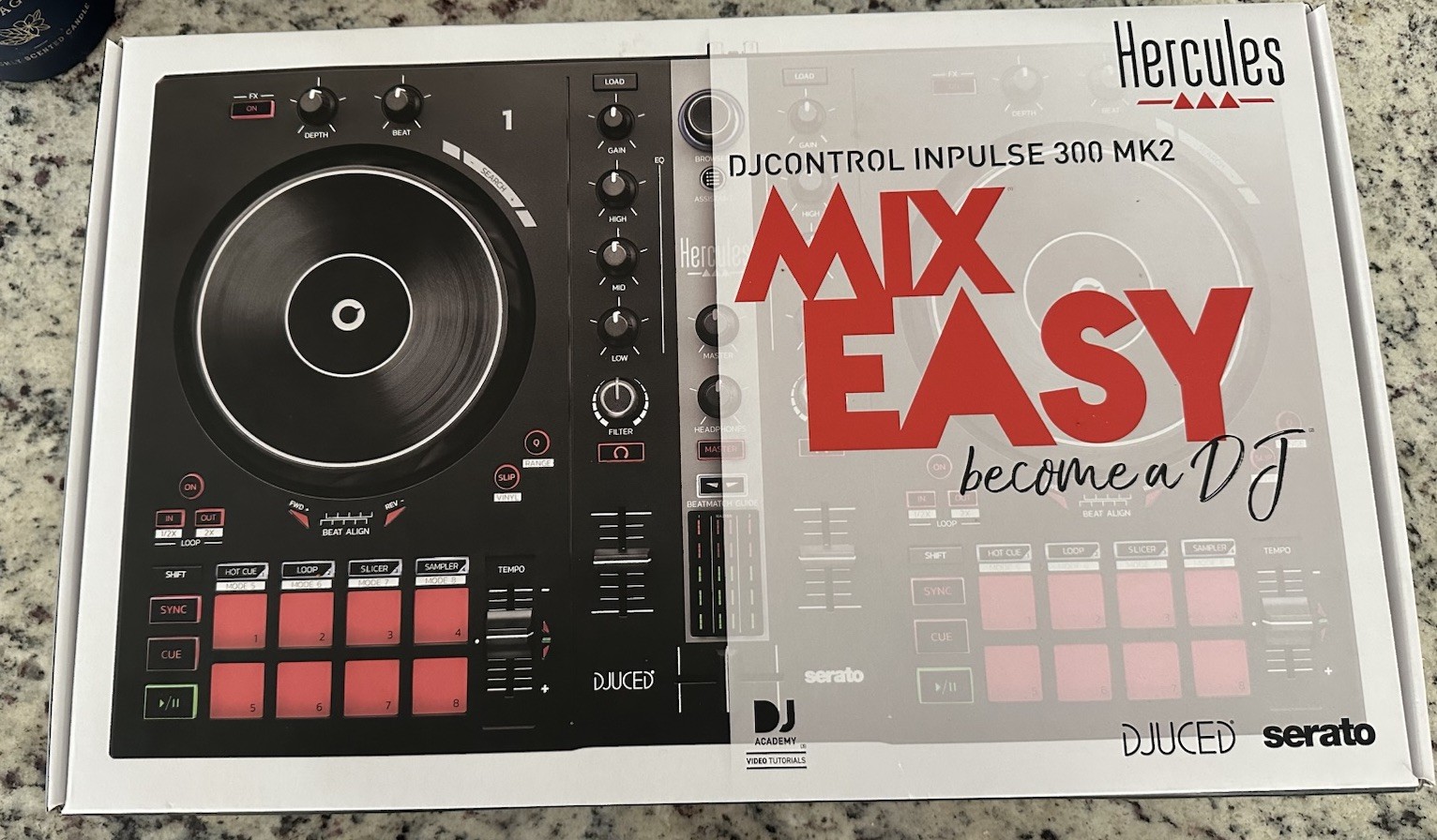 Hercules DJControl Inpulse 300 MK2 DJ Controller 2-Deck USB Serato DJUCED