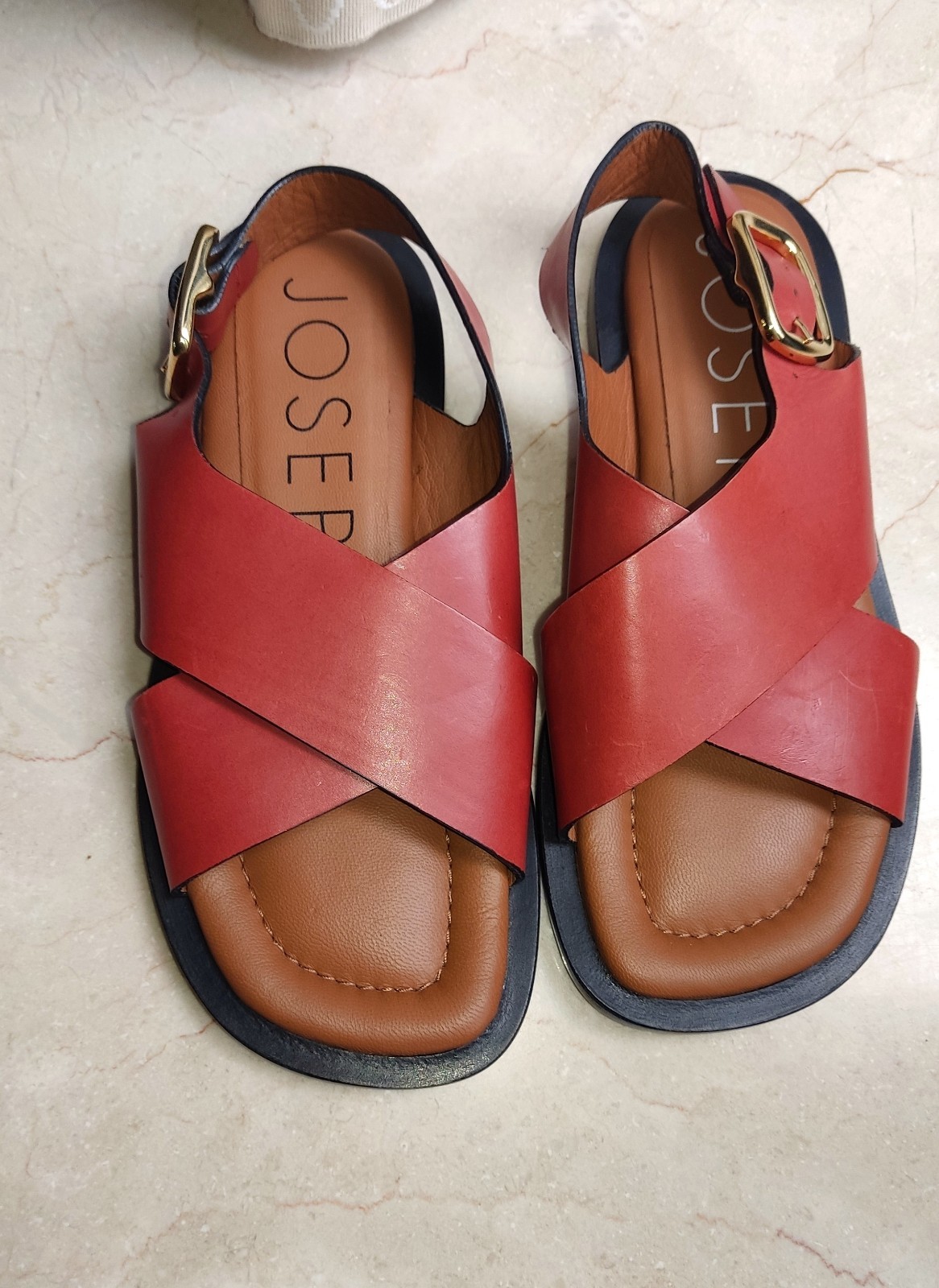 New JOSEPH Leather Sandals size 37