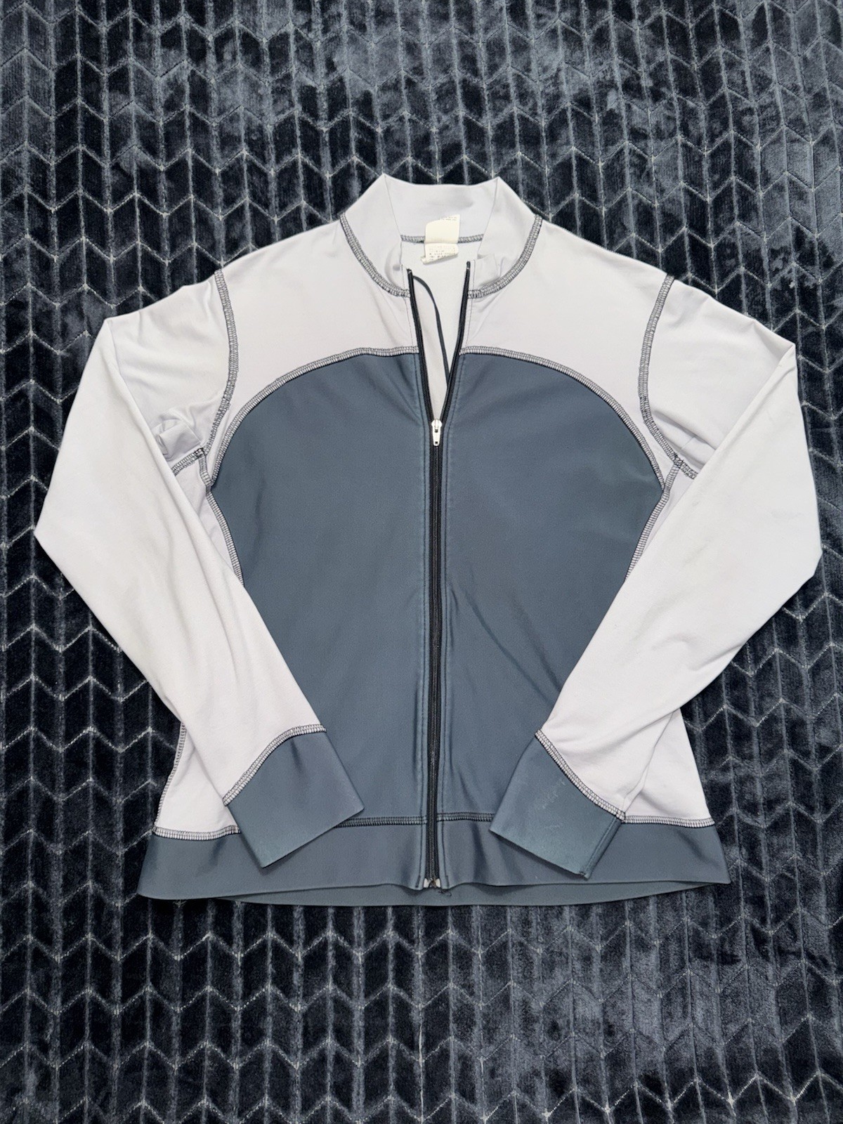 Patagonia Women’s Wind Shield Top Gray Full Zip Track Made USA Size Large