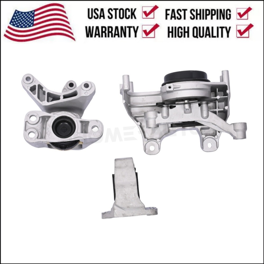 3pcs CVT Auto Transmission Mount For Nissan Rogue 1.5L 2021-2024 112206RC1A