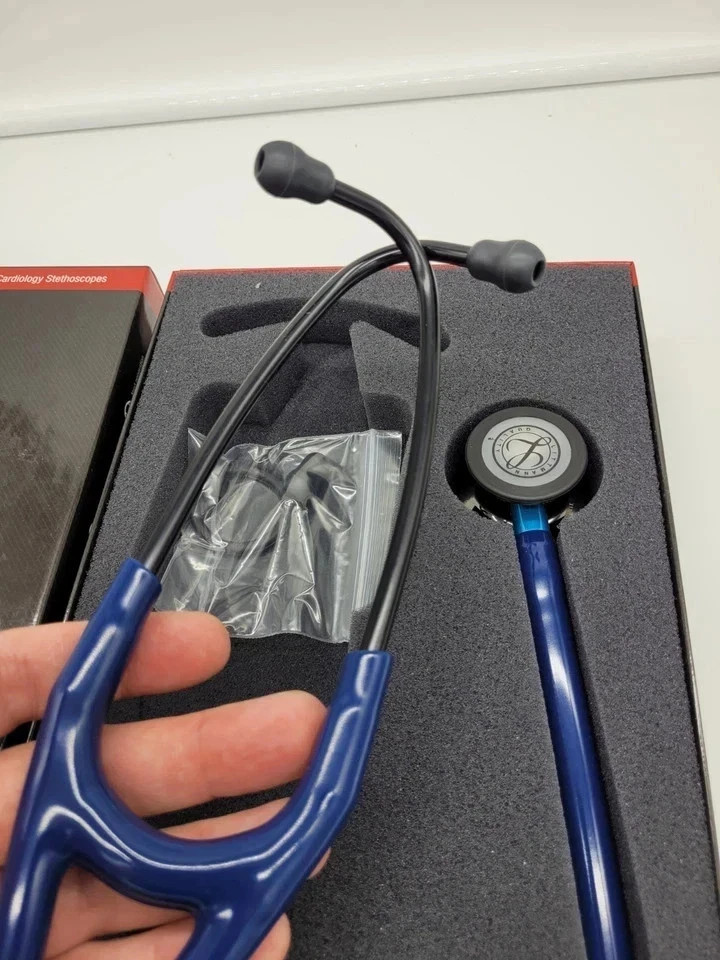 3M Littmann Cardiology IV Stethoscope, 6165, Blue-Black Chestpiece Black 27