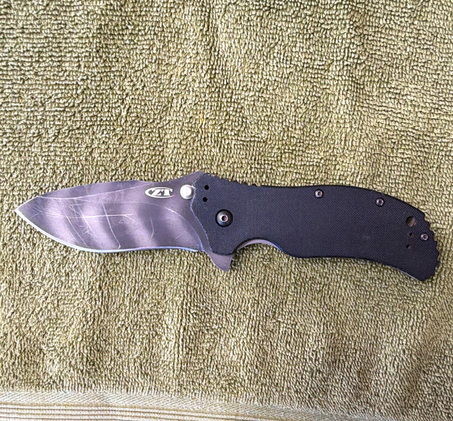 Zero Tolerance ZT 0350TS Pocket Knife Assisted S30V G10 Plain Drop Liner Clip