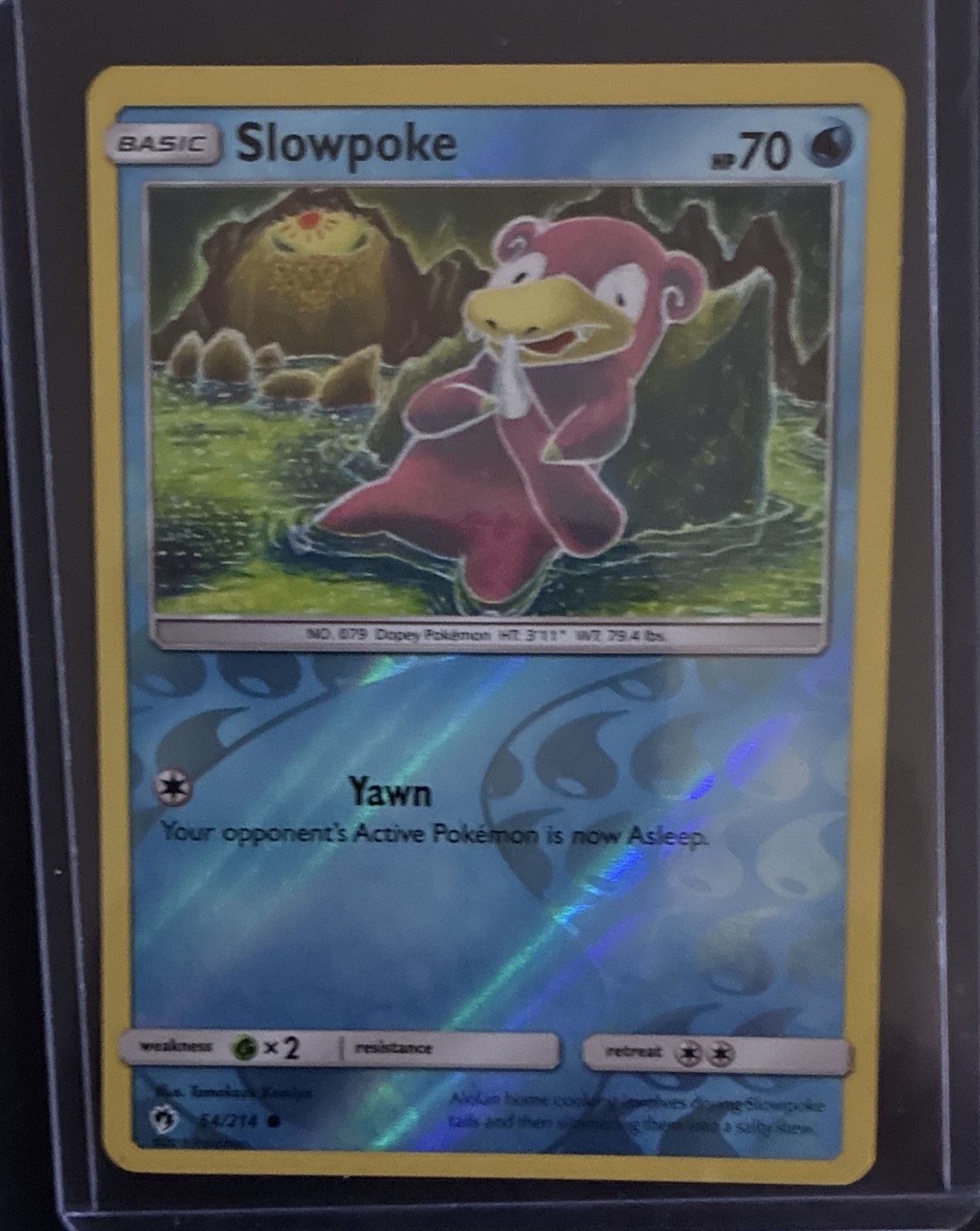 Slowpoke 54/214 Sm-Lost Thunder Reverse Holo Slowpoke 54/214 Sm-Lost Thunder Reverse Holo