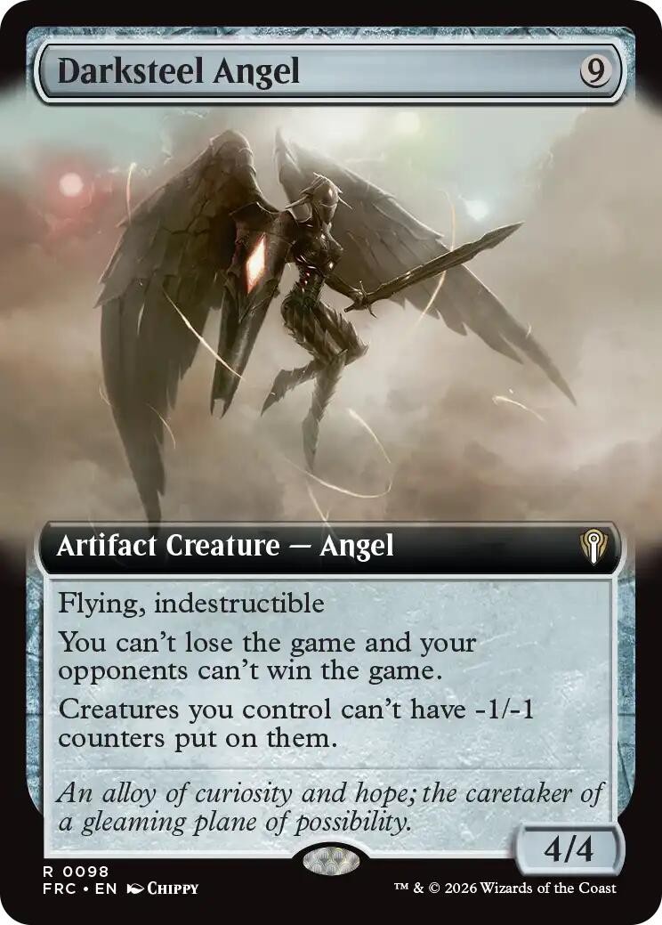 Darksteel Angel (Extended Art) 98-Commander: Reality Fracture Magic Rare NM