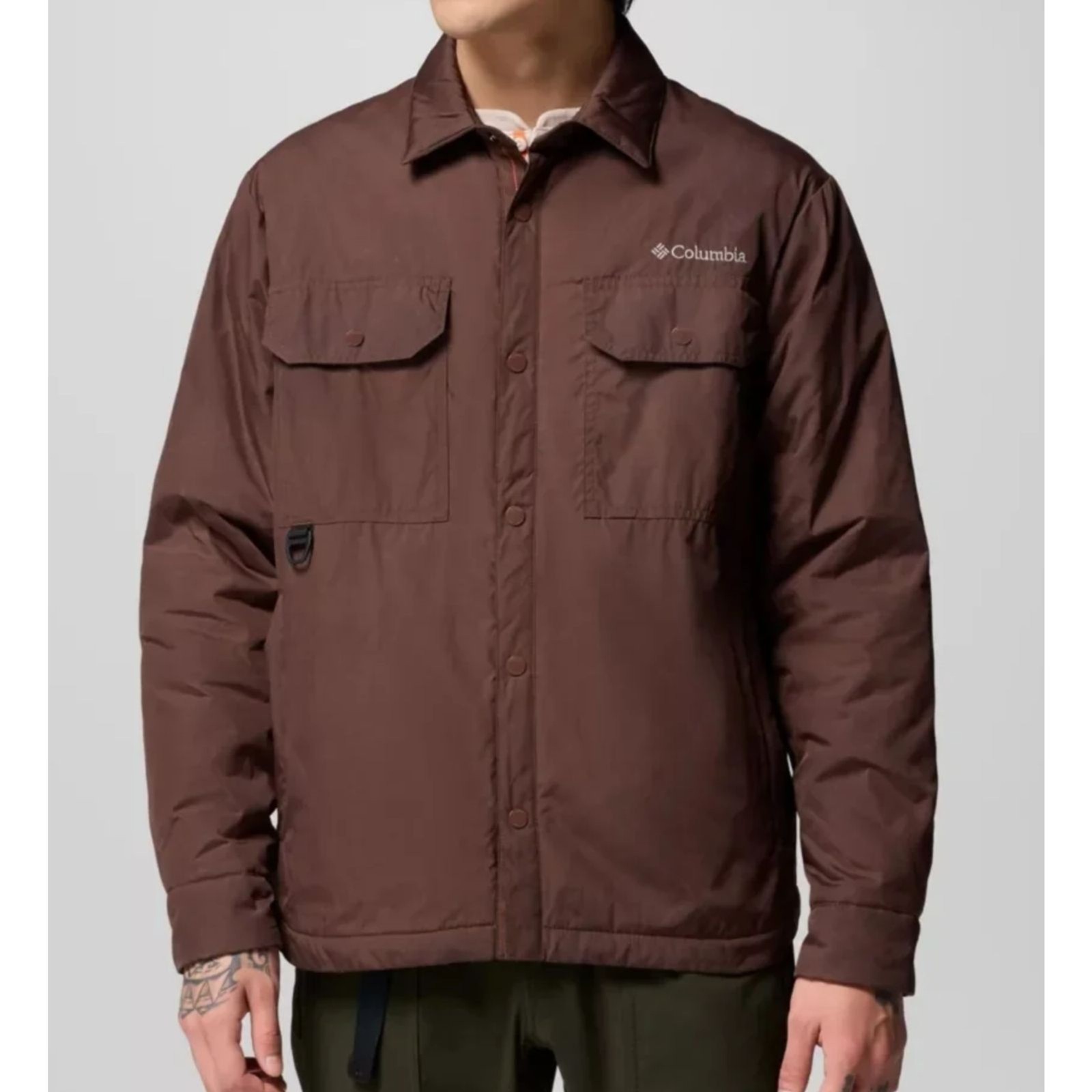 Columbia Men’s Landroamer Shirt Jacket Tobacco Brown Size L NWT