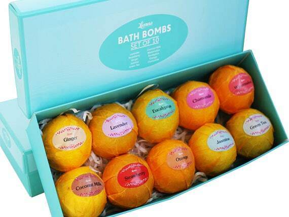 Bath Bombs Gift Set – Ten (10) Unique Scents in One Box, Relaxation in a Box Bath Bombs Gift Set – Ten (10) Unique Scents in One Box, Relaxation in a Box