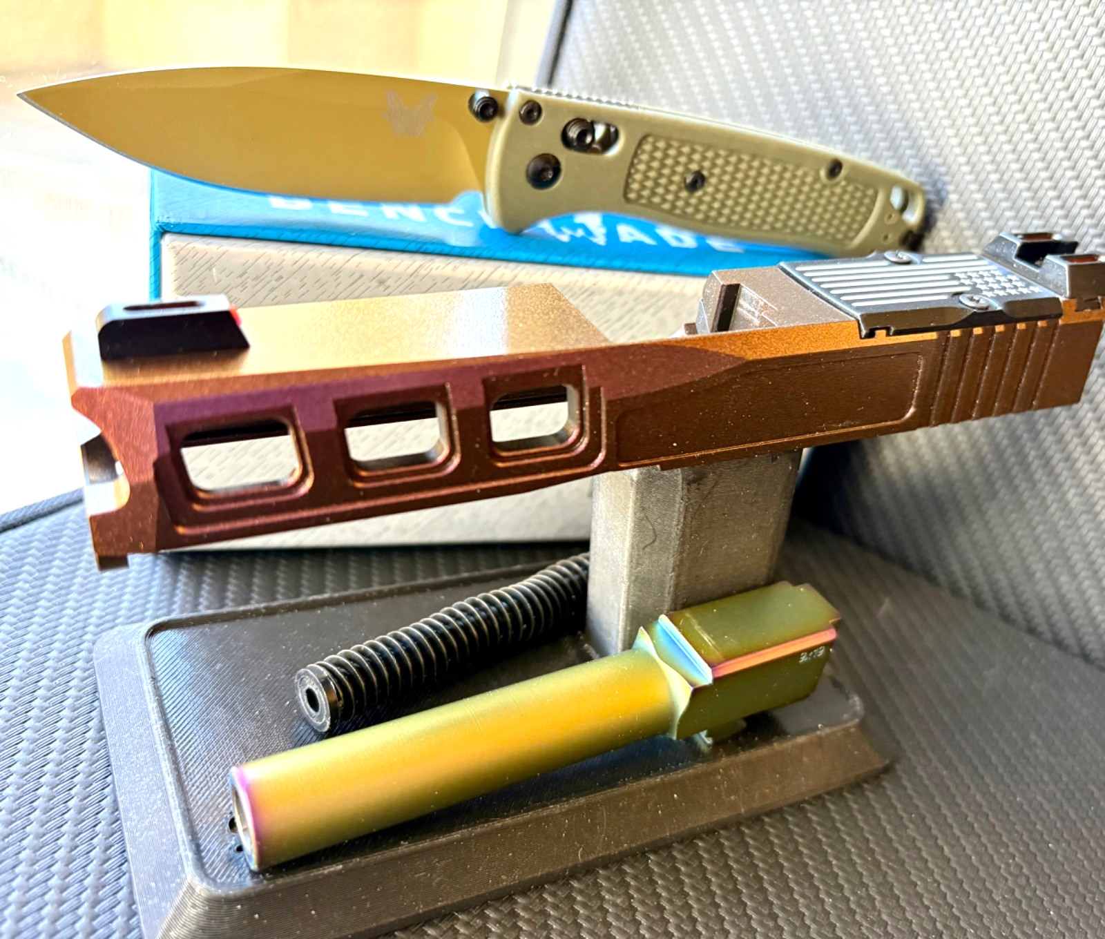 Custom GunCandy Slide For Glock 19 Gen 3 Complete G19 Upper RMR Cut +FREE KNIFE