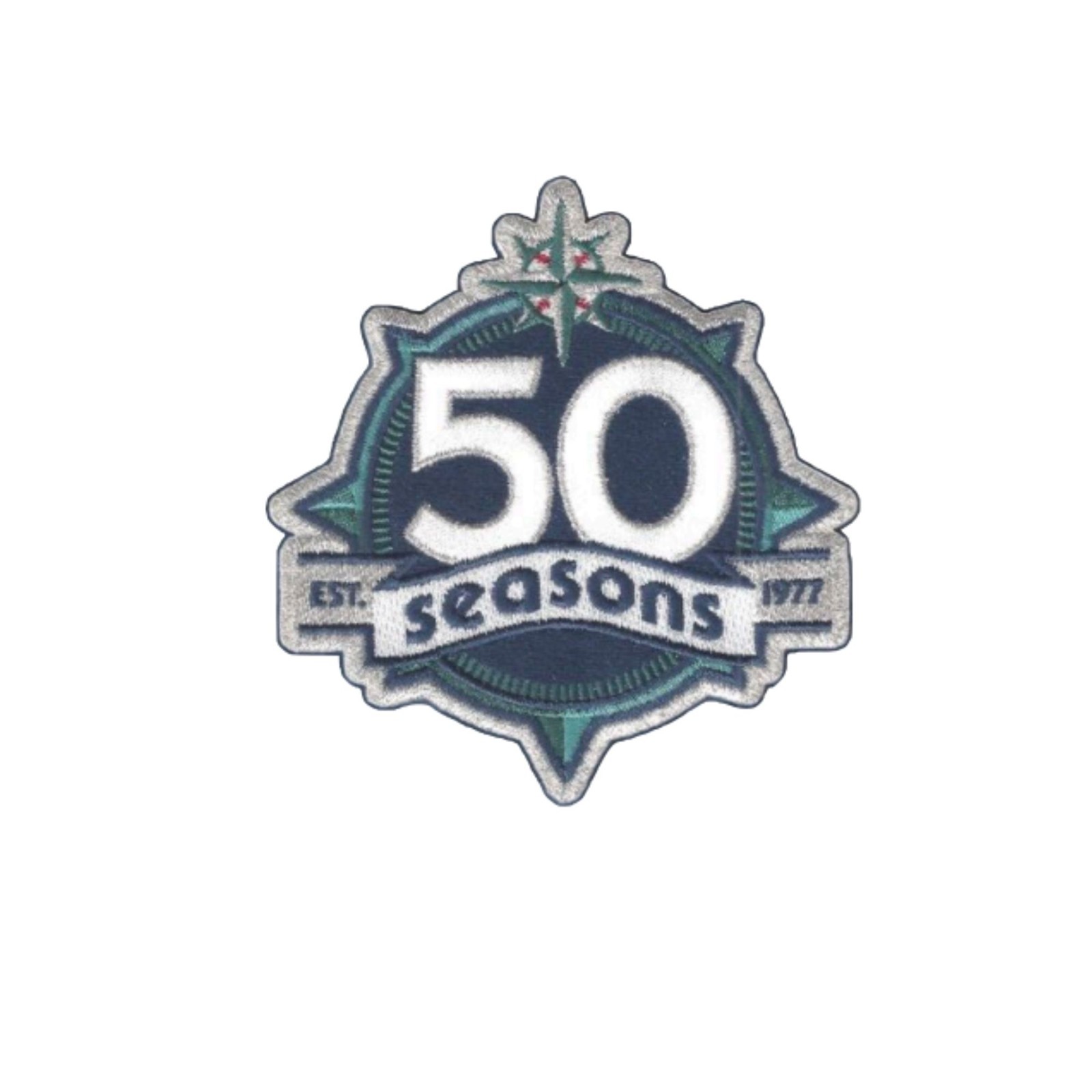 2026 Seattle Mariners 50th Anniversary Sleeve Patch 2026 Seattle Mariners 50th Anniversary Sleeve Patch