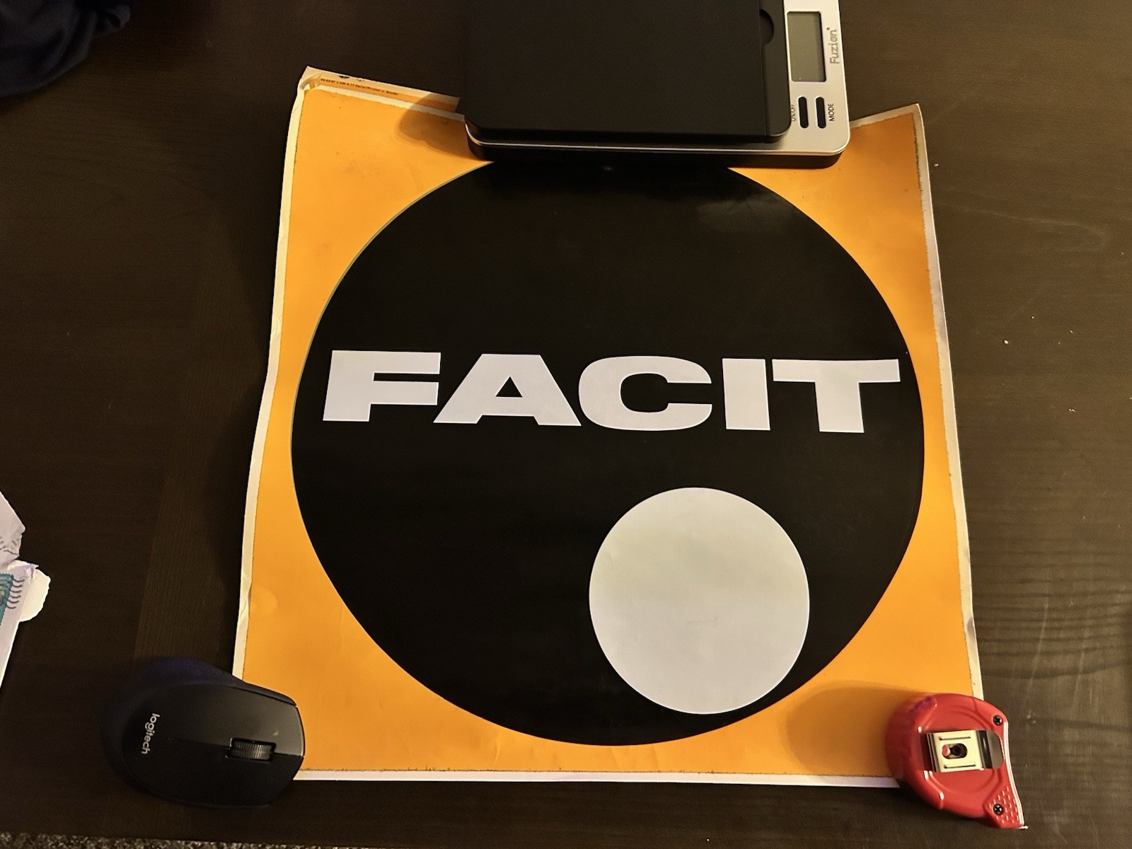 Vintage 1971 Facit Logo Sticker 15x15 Large Swedish Office Sign Retro Decal Vintage 1971 Facit Logo Sticker 15x15 Large Swedish Office Sign Retro Decal