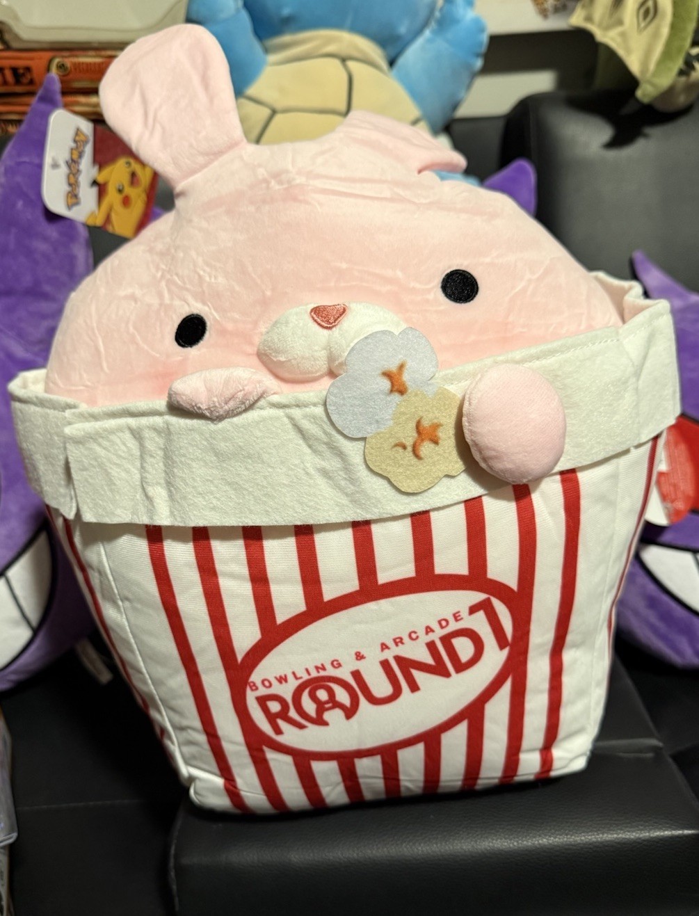 NEW Round 1 Exclusive Takashoji Bunny in Popcorn Bucket 14 NEW Round 1 Exclusive Takashoji Bunny in Popcorn Bucket 14