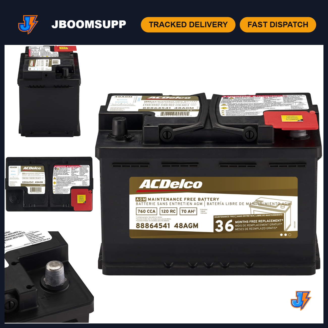 AGM BCI Group 48 Car Battery - 36 Month Warranty, High Performance, Durable Powe AGM BCI Group 48 Car Battery - 36 Month Warranty, High Performance, Durable Powe