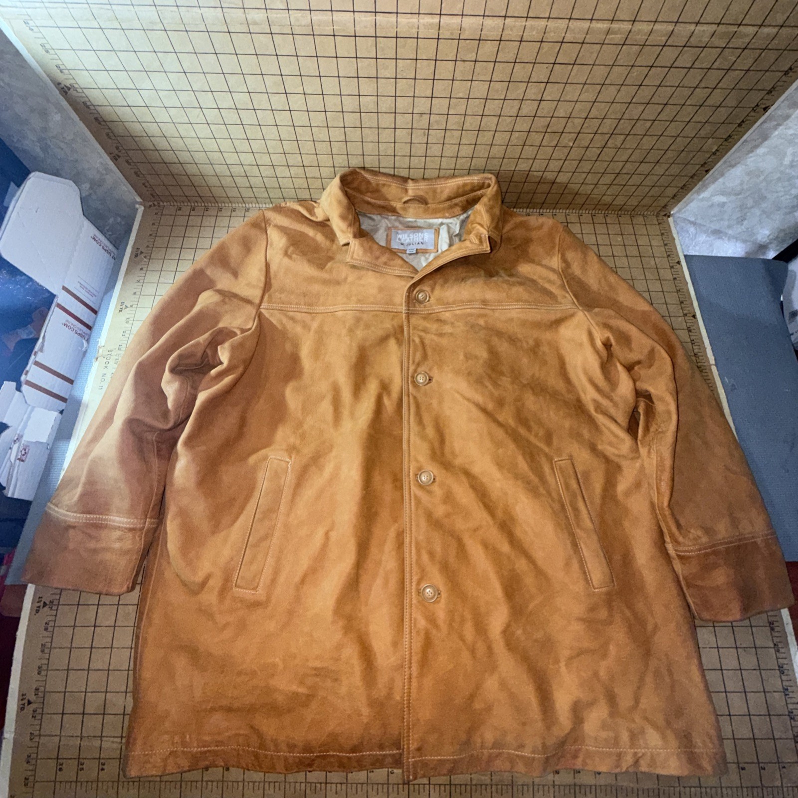 WILSONS LEATHER BOMBER JACKET XL JULIAN DAN WINCHESTER COAT SADDLE Tan VTG WILSONS LEATHER BOMBER JACKET XL JULIAN DAN WINCHESTER COAT SADDLE Tan VTG
