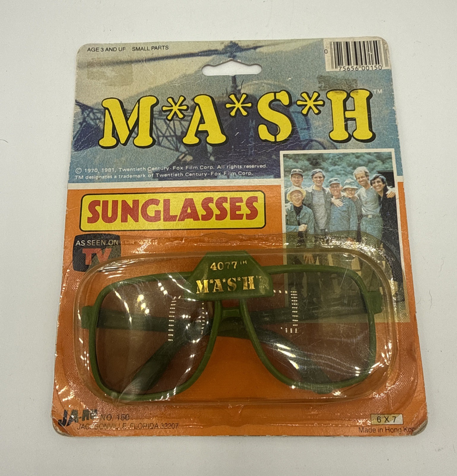 RARE Vintage 1981 MASH 4077th Sunglasses Sealed NOS TV Show Ja-Ru Novelty RARE Vintage 1981 MASH 4077th Sunglasses Sealed NOS TV Show Ja-Ru Novelty