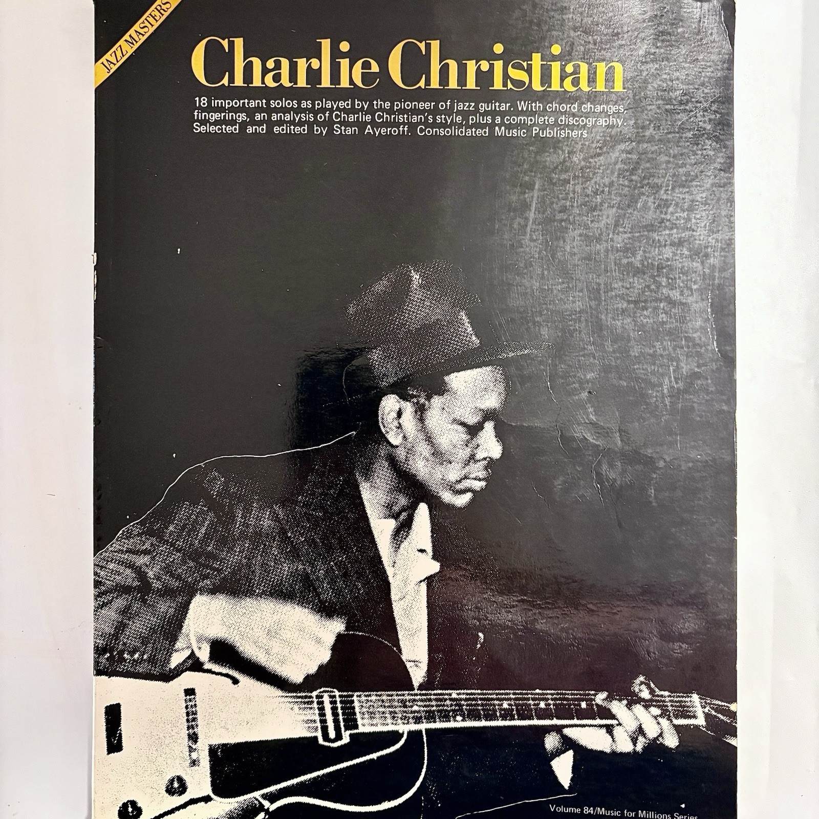Charlie Christian Jazz Masters Stan Ayeroff 1979 Vintage Jazz Guitar Book Rare