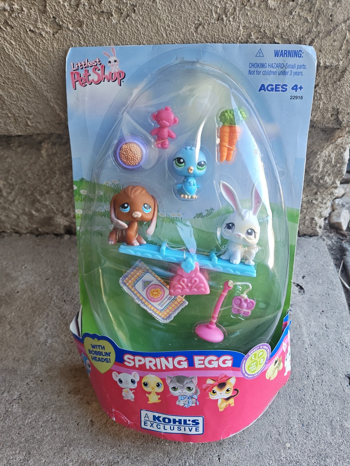 New Littlest Pet Shop Kohls Exclusive Spring Egg #231, #232, #233 Damage Box 