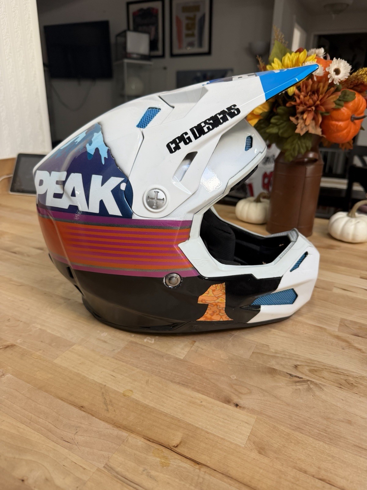 Jeremy McGrath Peak Replica Fly Helmet Size Large