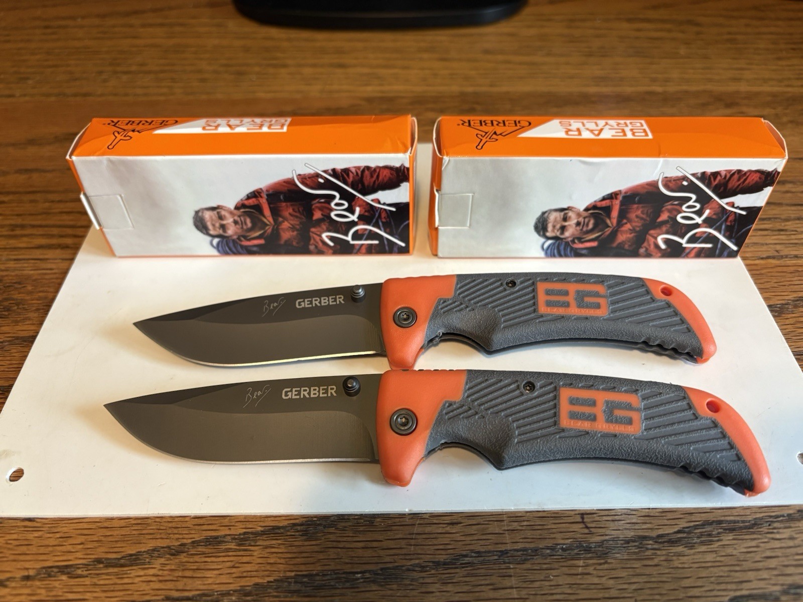 2-Gerber Bear Grylls Scout Knife 30-000386 Drop Point NIB 3.25” BL. L-2BG 2-Gerber Bear Grylls Scout Knife 30-000386 Drop Point NIB 3.25” BL. L-2BG
