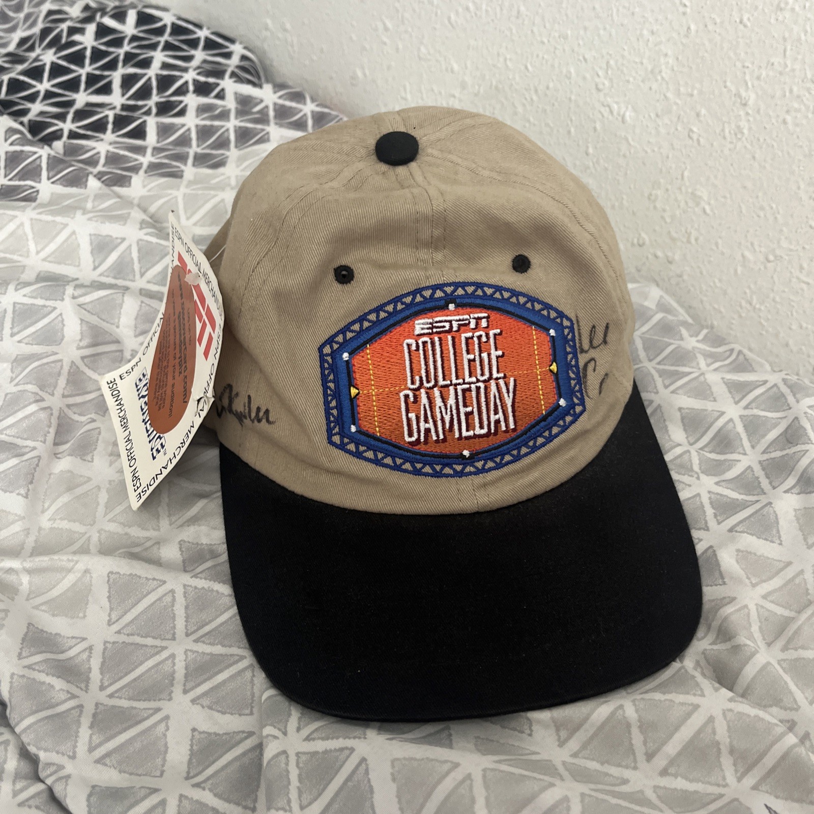 NWT Lee Corso & Chris Fowler Signed Auto Graphed College Gameday Hat Cap NWT Lee Corso & Chris Fowler Signed Auto Graphed College Gameday Hat Cap