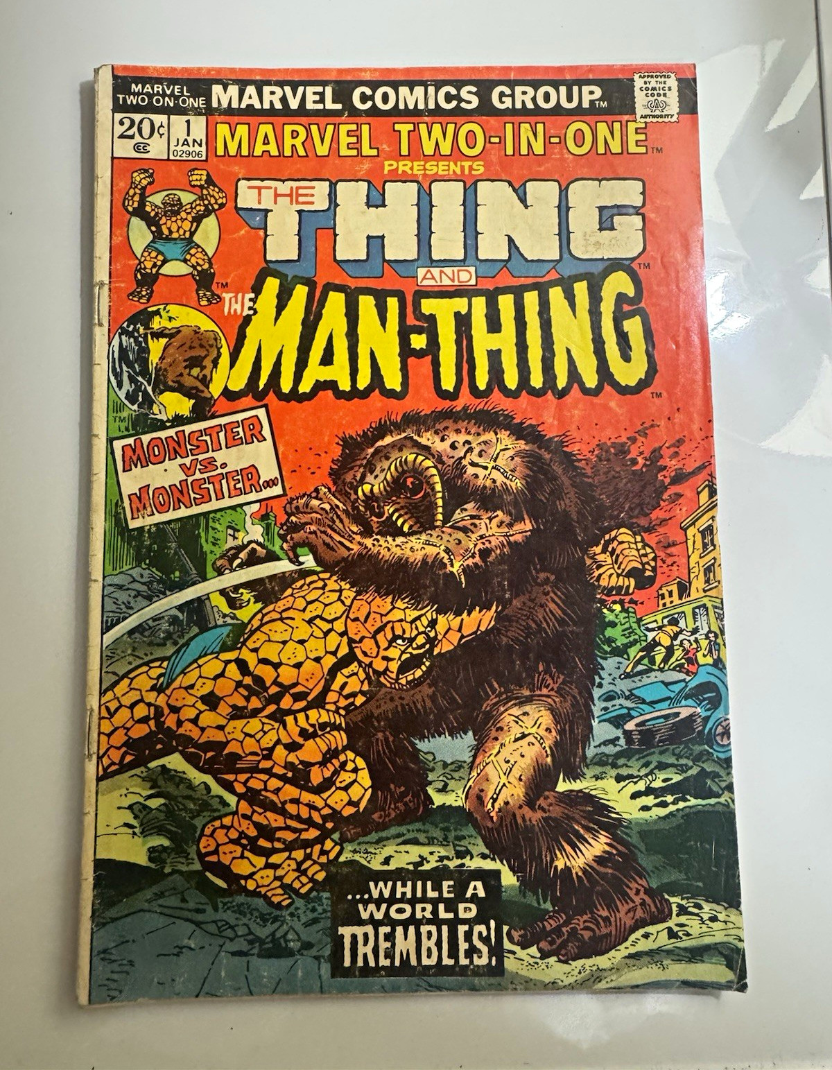 Marvel Comics Marvel Two-in-One #1 (1974) Thing & Man-Thing Marvel Comics Marvel Two-in-One #1 (1974) Thing & Man-Thing