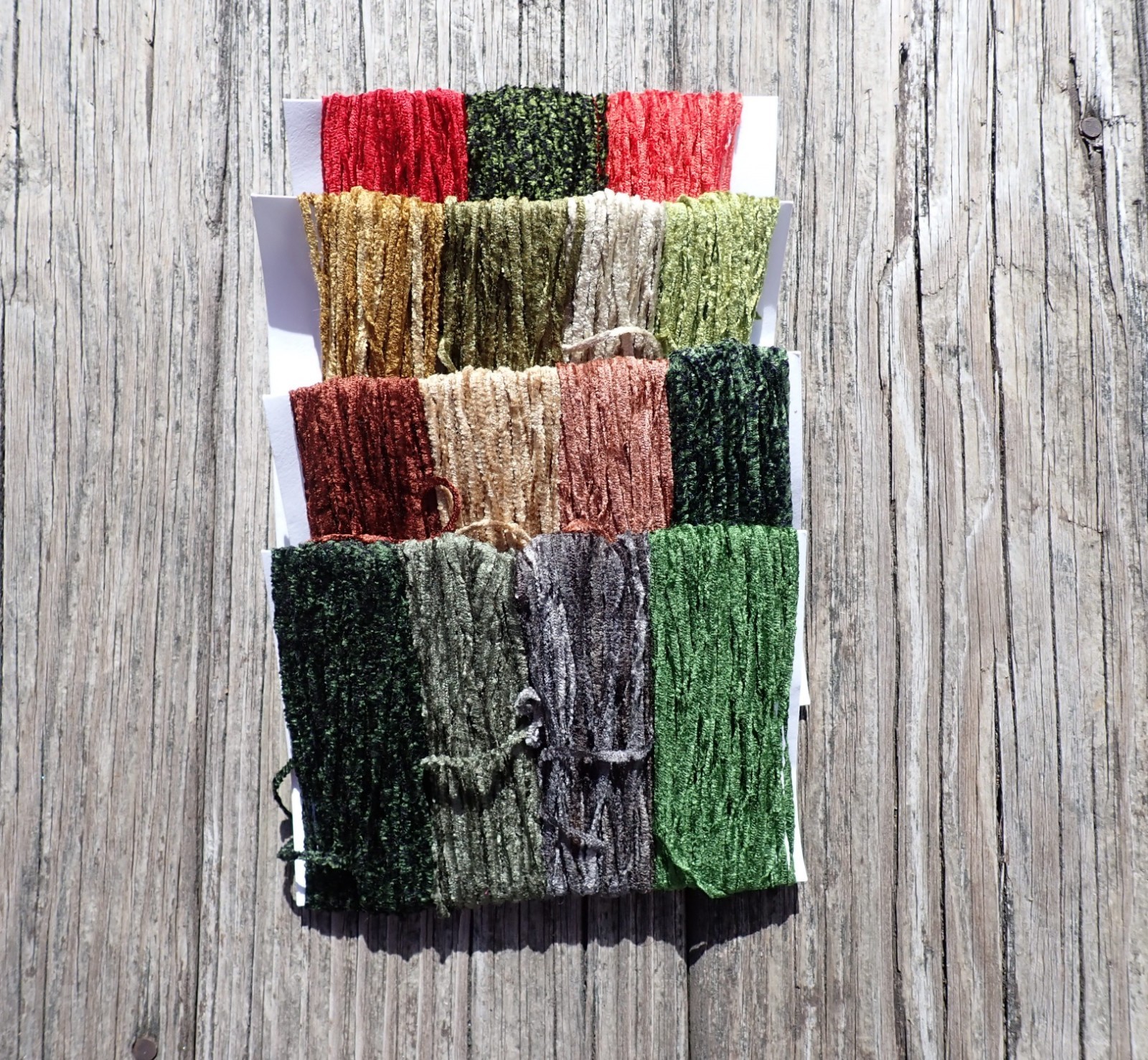 Luxury Chenille Sampler - Silk City + Other - 15 colors - generous 10 yds each