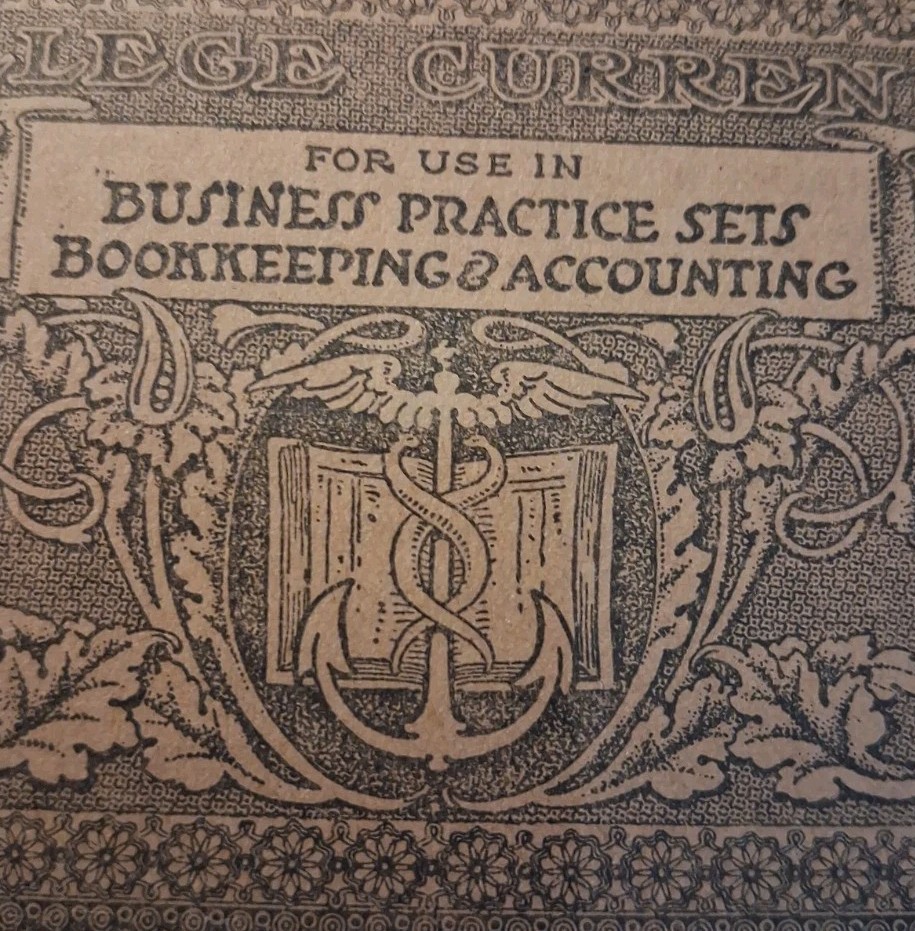 SLING's 🪙1800s Business Practice 20 Obsolete College Currency SLING's 🪙1800s Business Practice 20 Obsolete College Currency