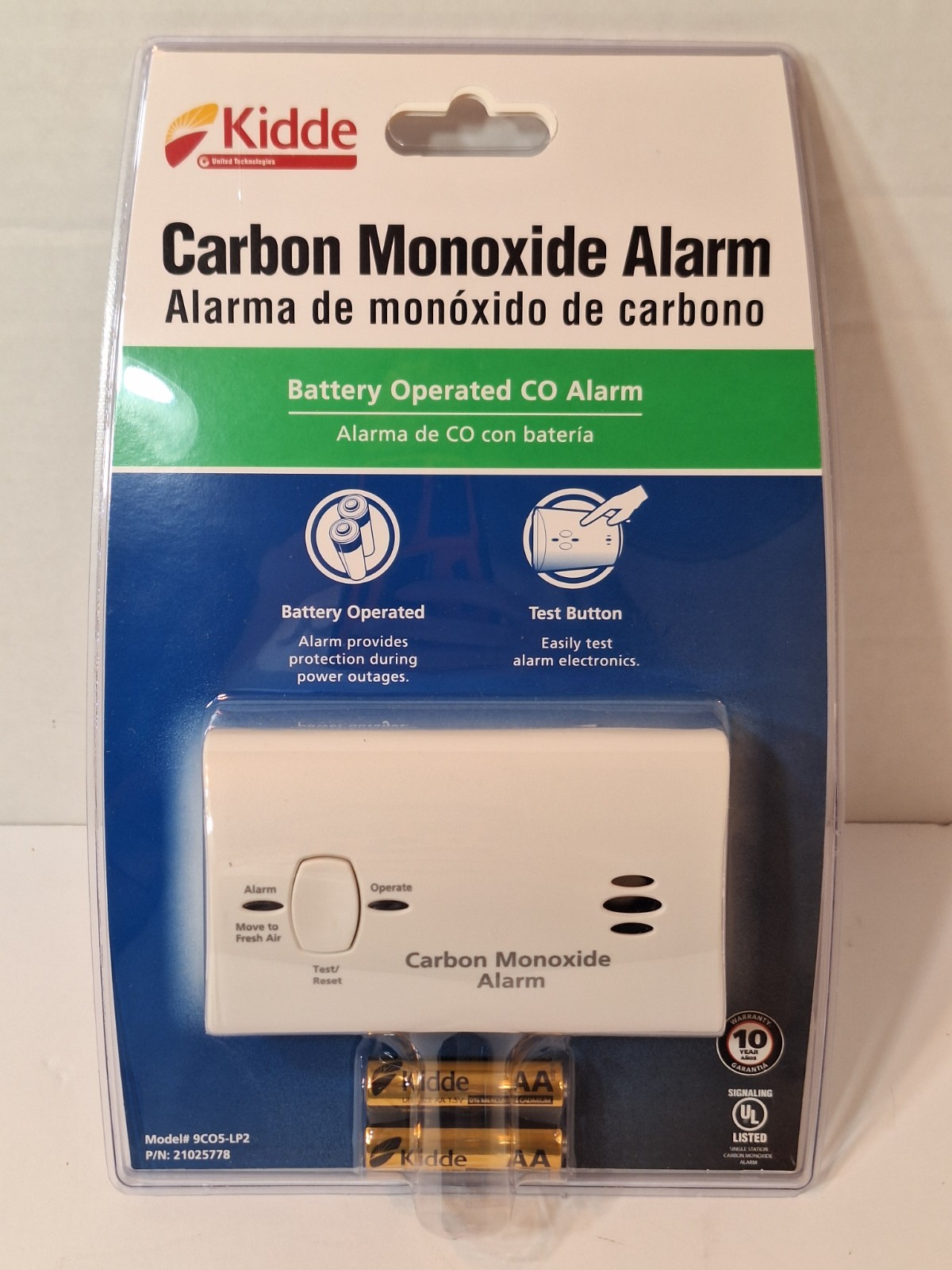 Kidde Carbon Monoxide Alarm Battery Operated: KN-COB-LP2 / 9CO5-LP2 New See Desc Kidde Carbon Monoxide Alarm Battery Operated: KN-COB-LP2 / 9CO5-LP2 New See Desc