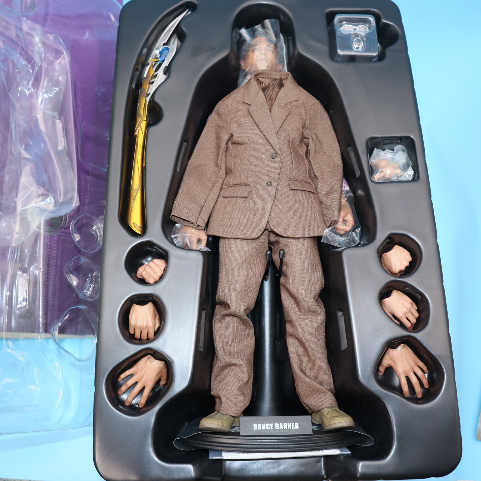Hot Toys 2014 MMS 229 The Avengers Bruce Banner 12'' Action Figure OPEN BOX Read