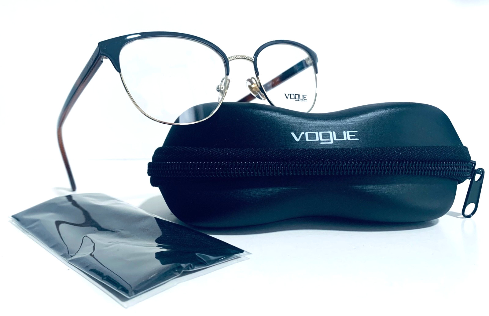VOGUE VO 4088 997 BROWN GOLD CAT EYE AUTHENTIC EYEGLASSES RX 50-18-140 MM W/CASE