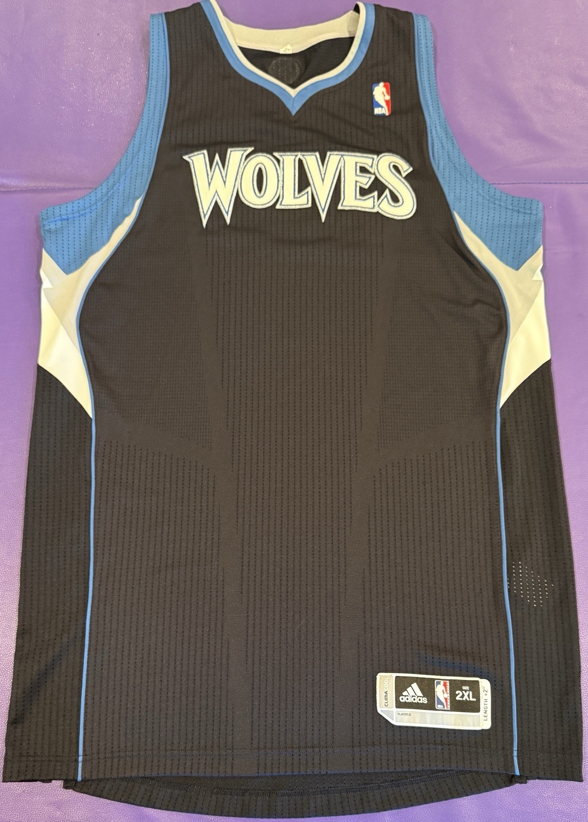 Authentic 2012–13 Adidas Rev30 NBA Minnesota Timberwolves Alternate Jersey 2XL Authentic 2012–13 Adidas Rev30 NBA Minnesota Timberwolves Alternate Jersey 2XL